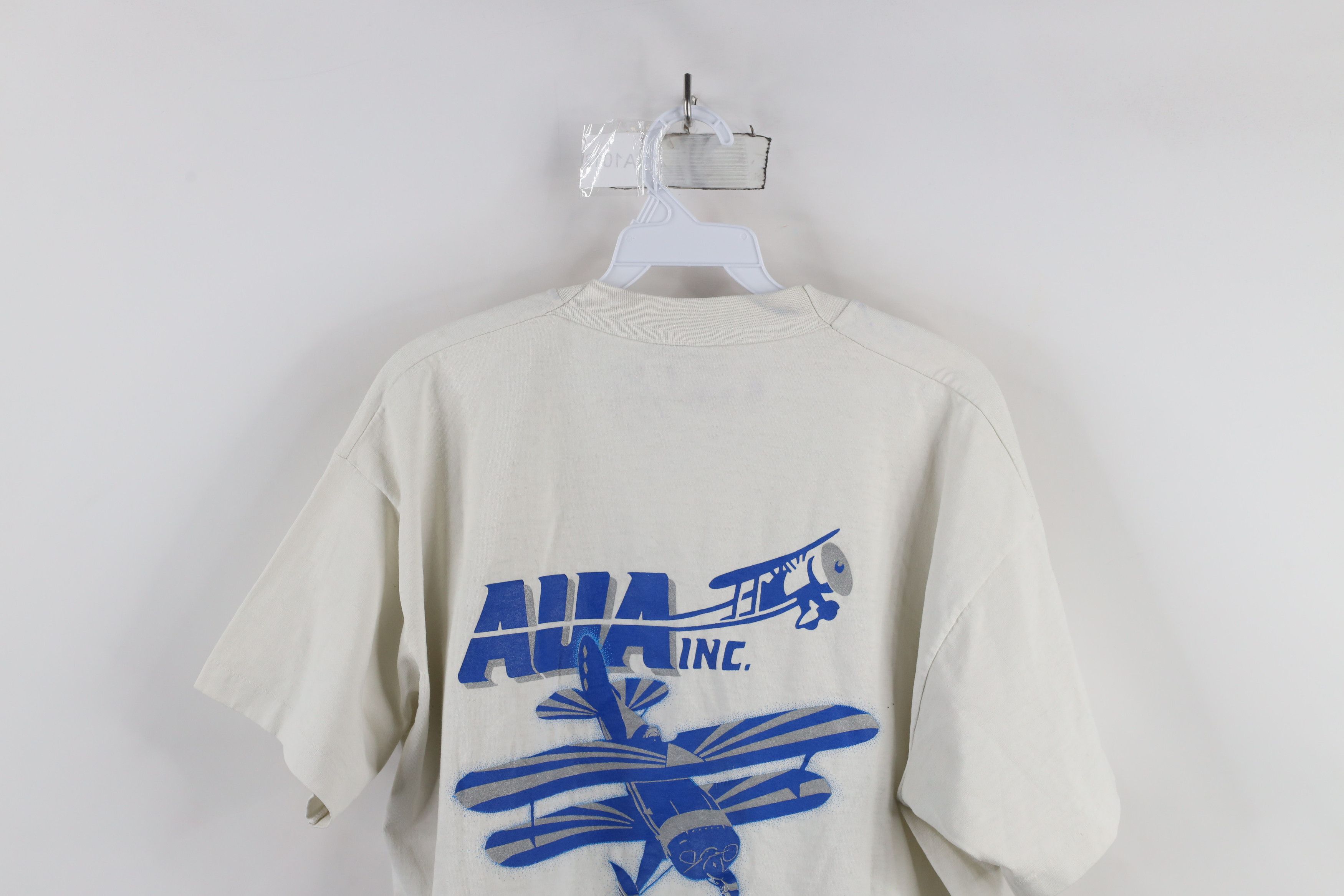 Vintage Vintage 90s AUA Aviation Unlimited Agency Airplane T-Shirt Size US XL / EU 56 / 4 - 15 Thumbnail