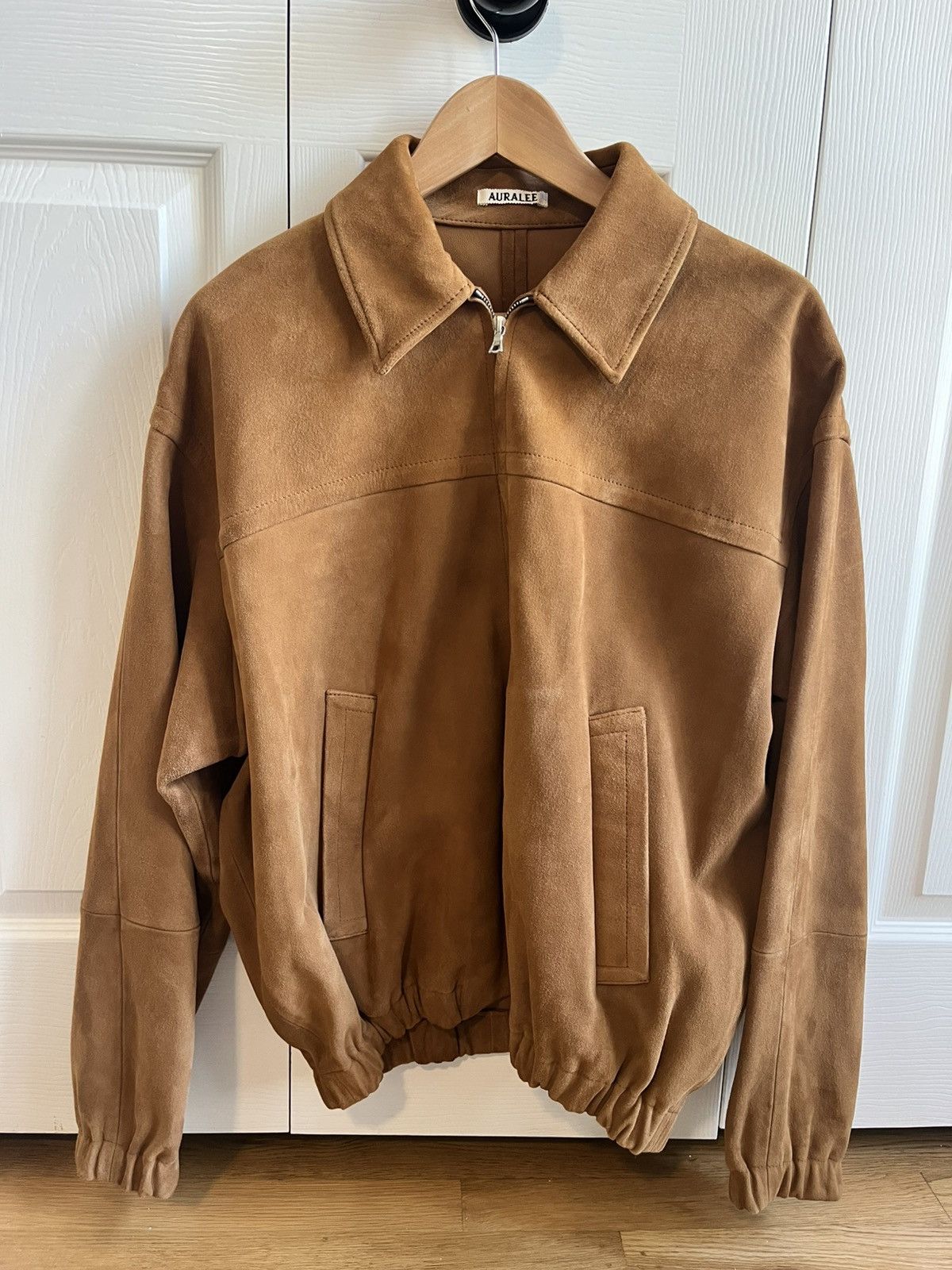 Auralee LAMB SUEDE ZIP BLOUSON - CAMEL Size US M / EU 48-50 / 2 - 1 Thumbnail
