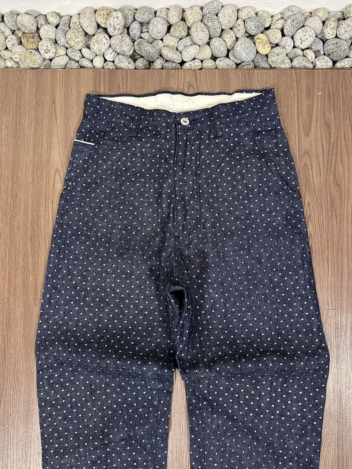 Designer × Japanese Brand Ichilu Design Labo Japan Polkadot Buckleback Pants Size US 29 - 3 Thumbnail