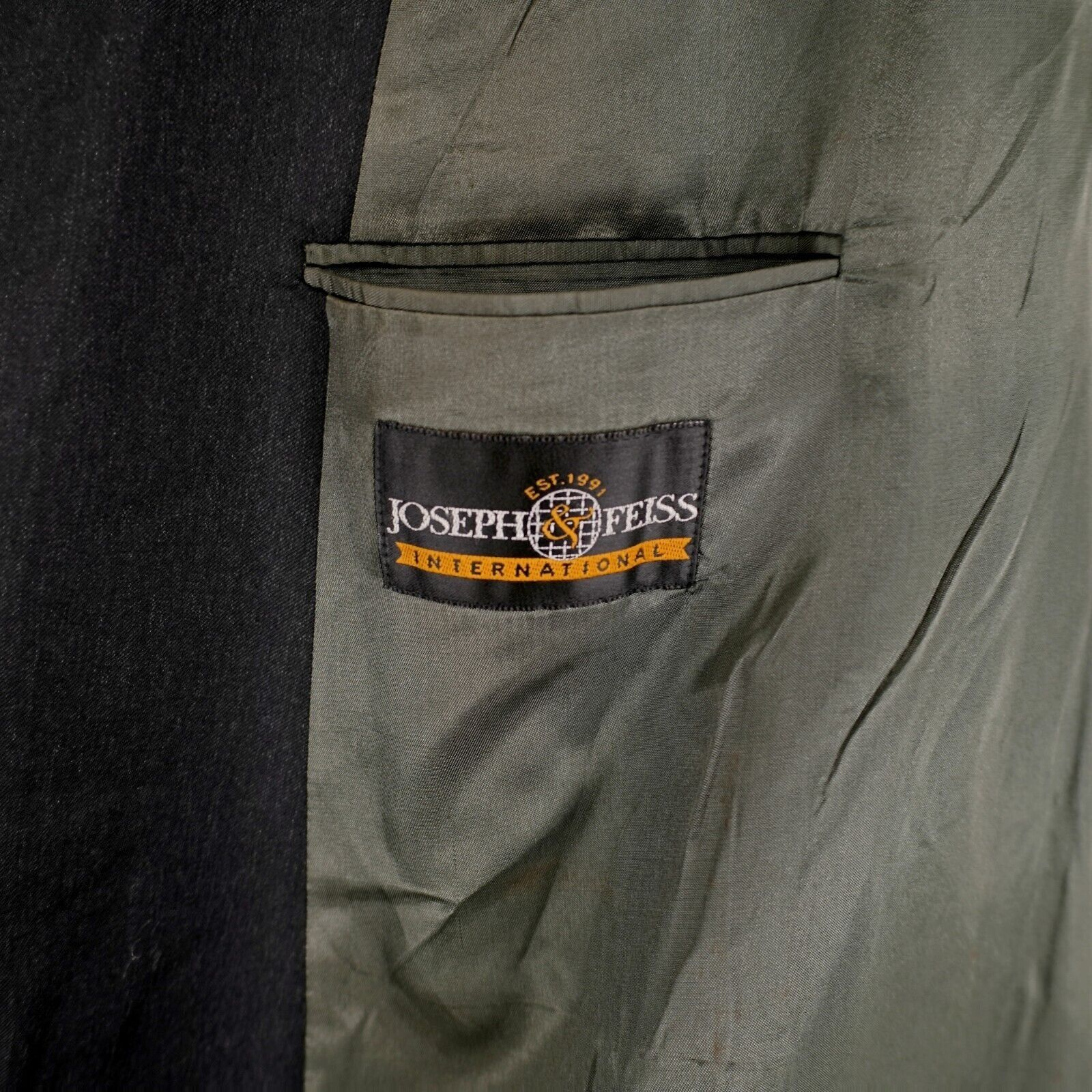 Joseph & Feiss Joseph & Feiss International Wool Black 50L Double Breasted Size 50L - 8 Thumbnail