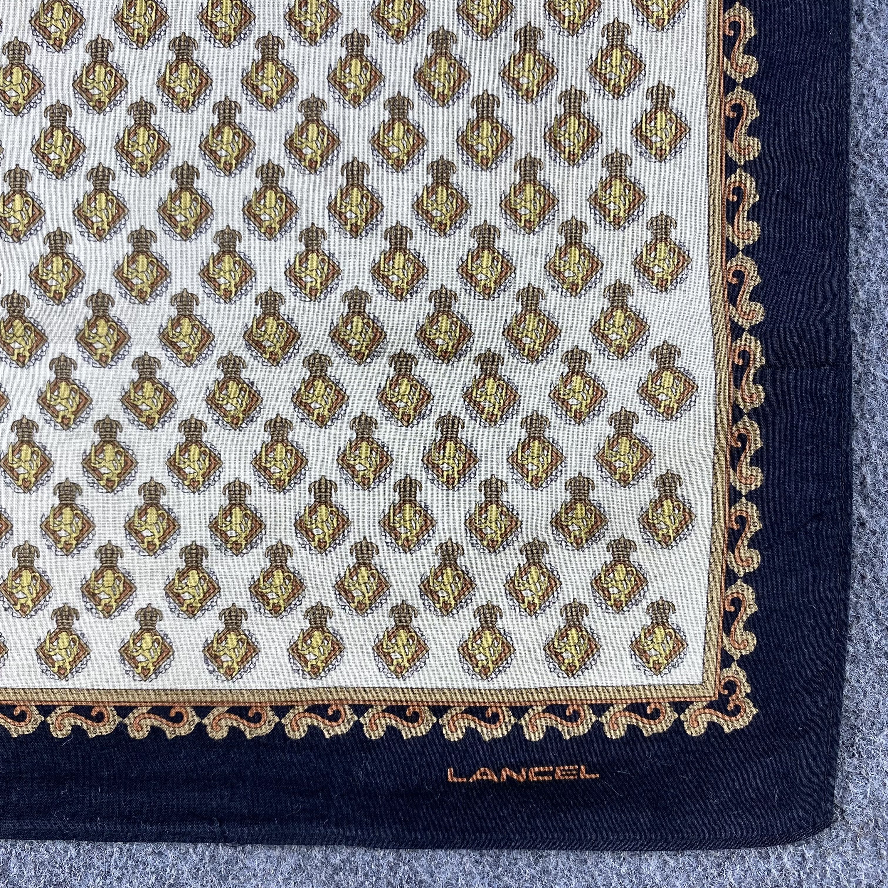 Lancel × Vintage Lancel Handkerchief/Neckerchief/Bandana HC560 Size ONE SIZE - 3 Thumbnail