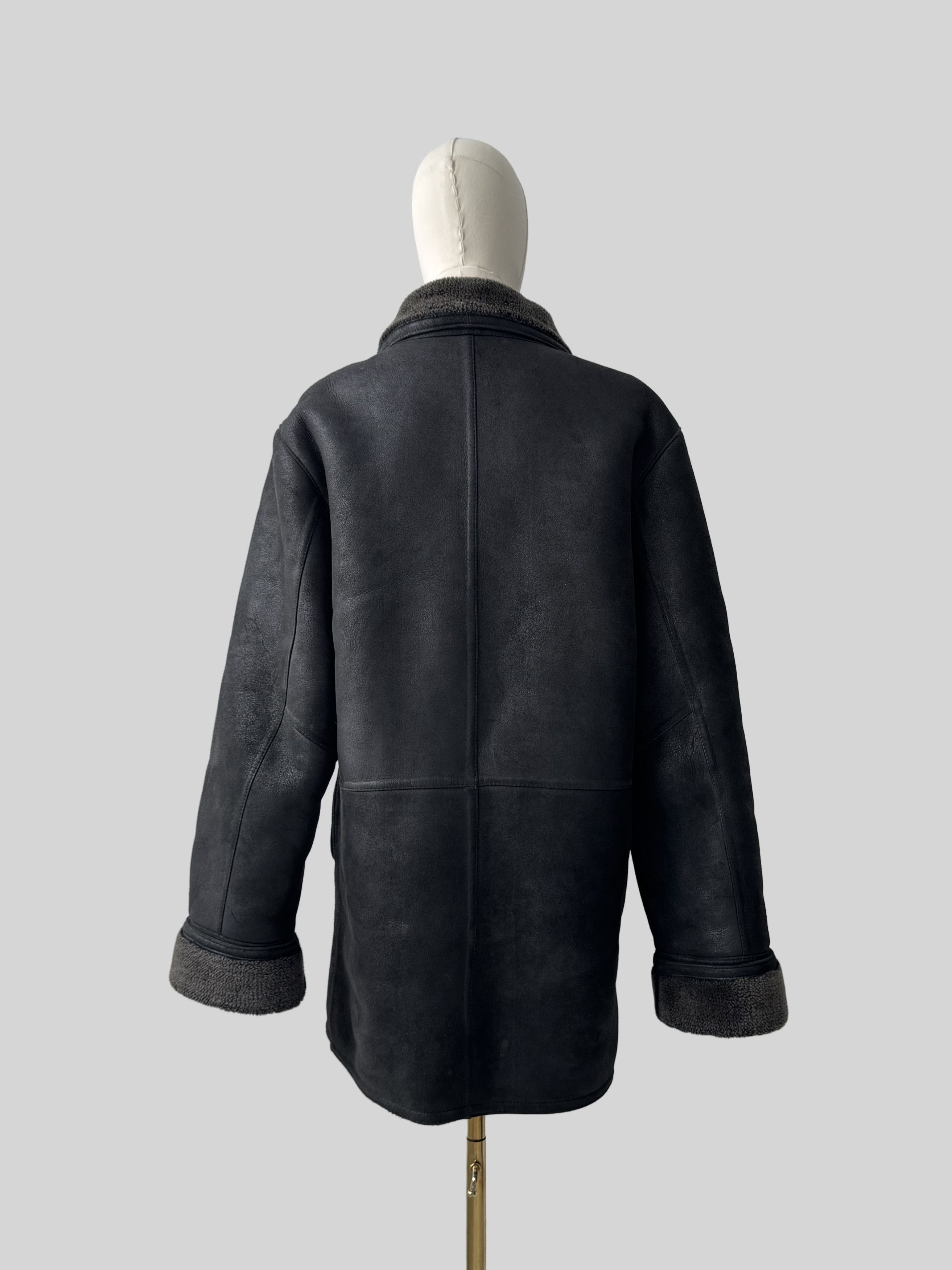 Vintage Vintage Real Sheepskin Coat (D10)(D15) Size US XL / EU 56 / 4 - 4 Thumbnail