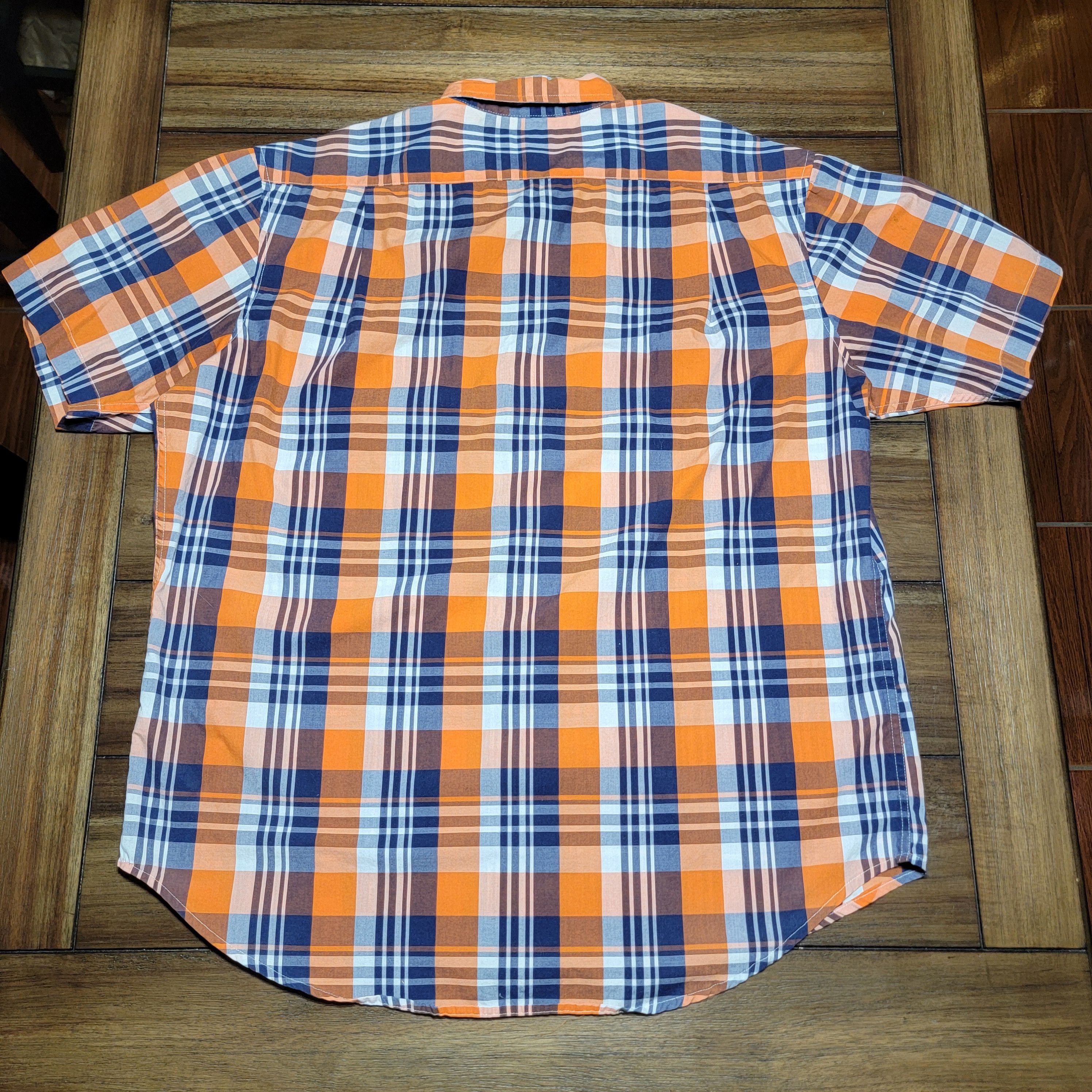 U.S. Polo Assn. U.S. Polo Assn. SS Orange Plaid Button Up Shirt - Size XL Size US XL / EU 56 / 4 - 3 Thumbnail