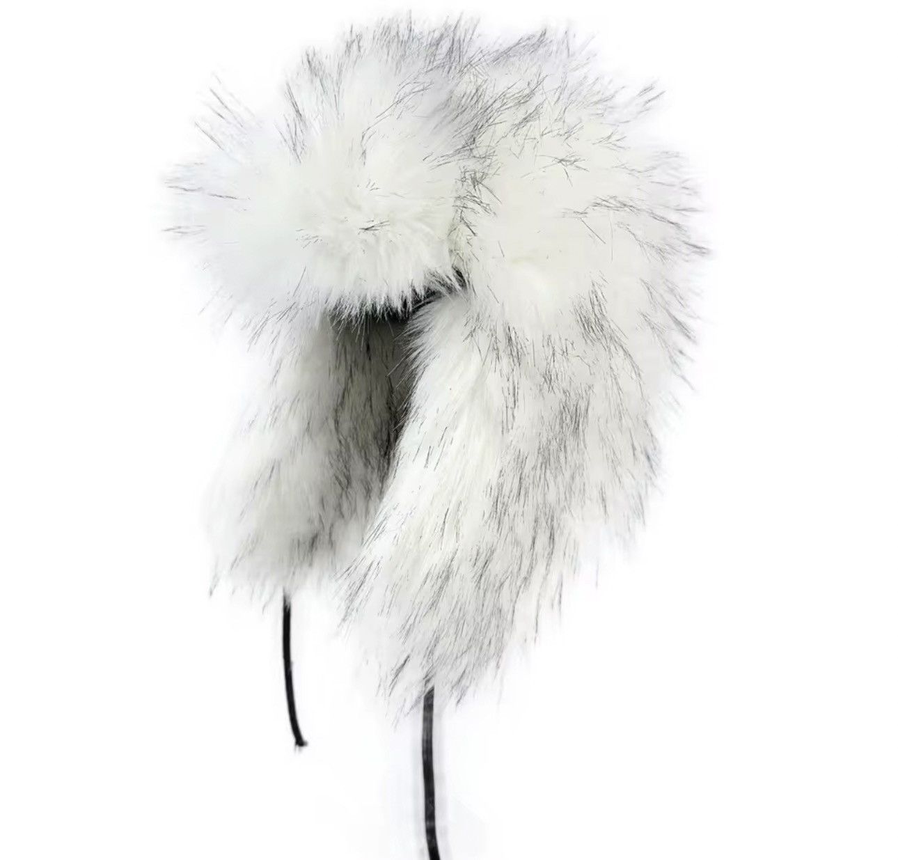 Japanese Brand LUXURIOUS FAUX FUR TRAPPER HAT (USHANKA STYLE) Size ONE SIZE - 2 Thumbnail