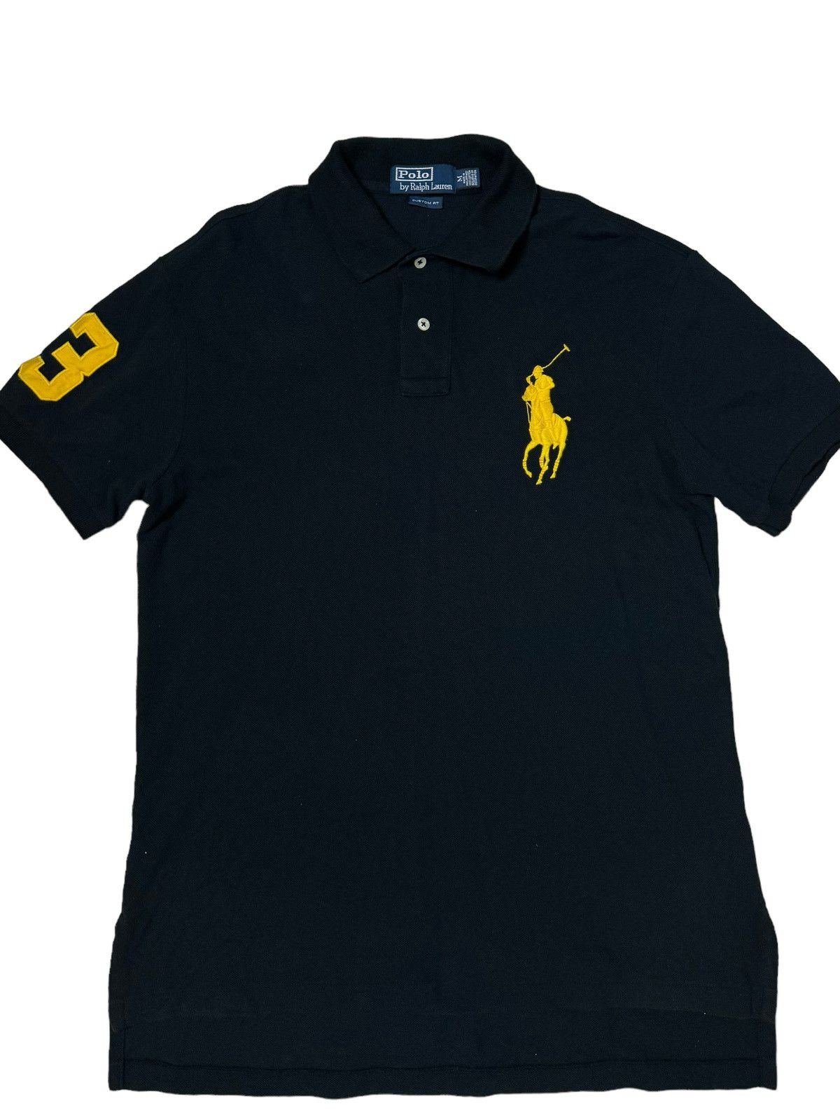 Polo Ralph Lauren × Vintage Polo ralph lauren big pony yellow no 3 Size US M / EU 48-50 / 2 - 2 Thumbnail