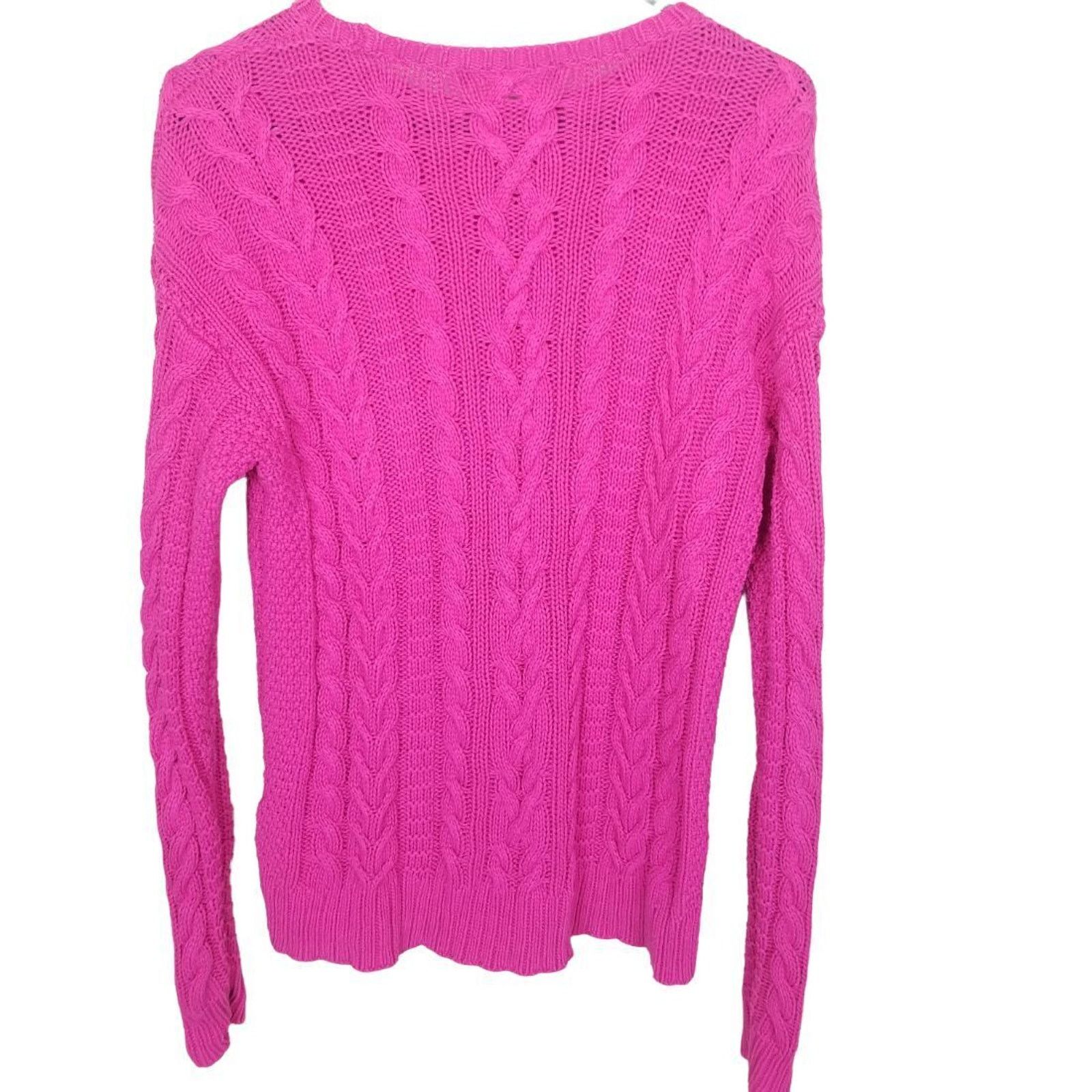 Lauren Ralph Lauren Lauren Ralph Lauren Womens Cable Knit Sweater Size M Preppy Size M / US 6-8 / IT 42-44 - 6 Thumbnail