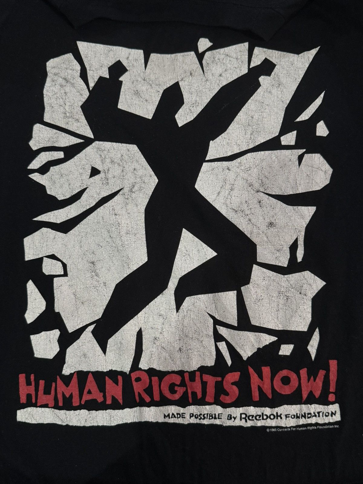 Reebok Vintage Reebok Human Rights Tour 1988 T-Shirt Size US L / EU 52-54 / 3 - 8 Thumbnail