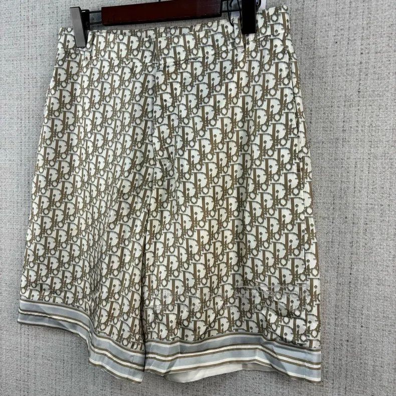 Dior Dior SS23 Full-Printed Logo High-Waisted Silk Casual Short Size US 30 / EU 46 - 2 Thumbnail