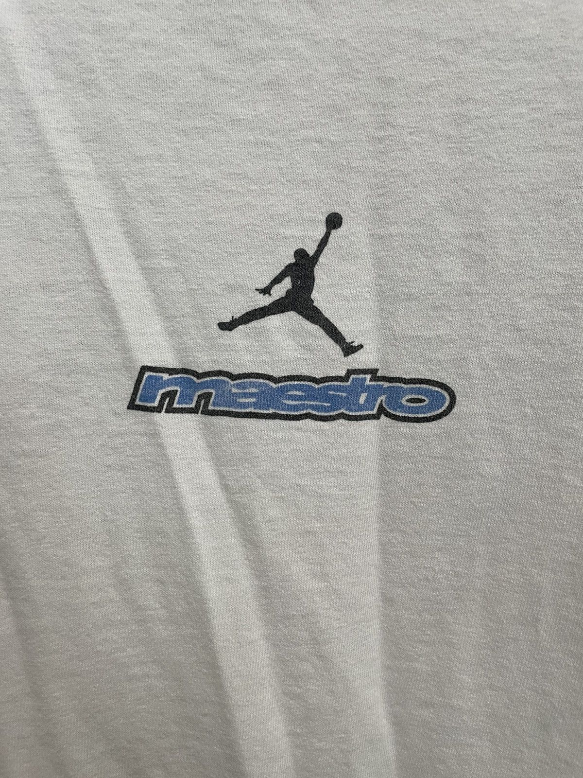 Nike × Supreme Vintage 90s White Nike Art Graphic Tee Unsoundrags NCAA Size US XL / EU 56 / 4 - 5 Thumbnail