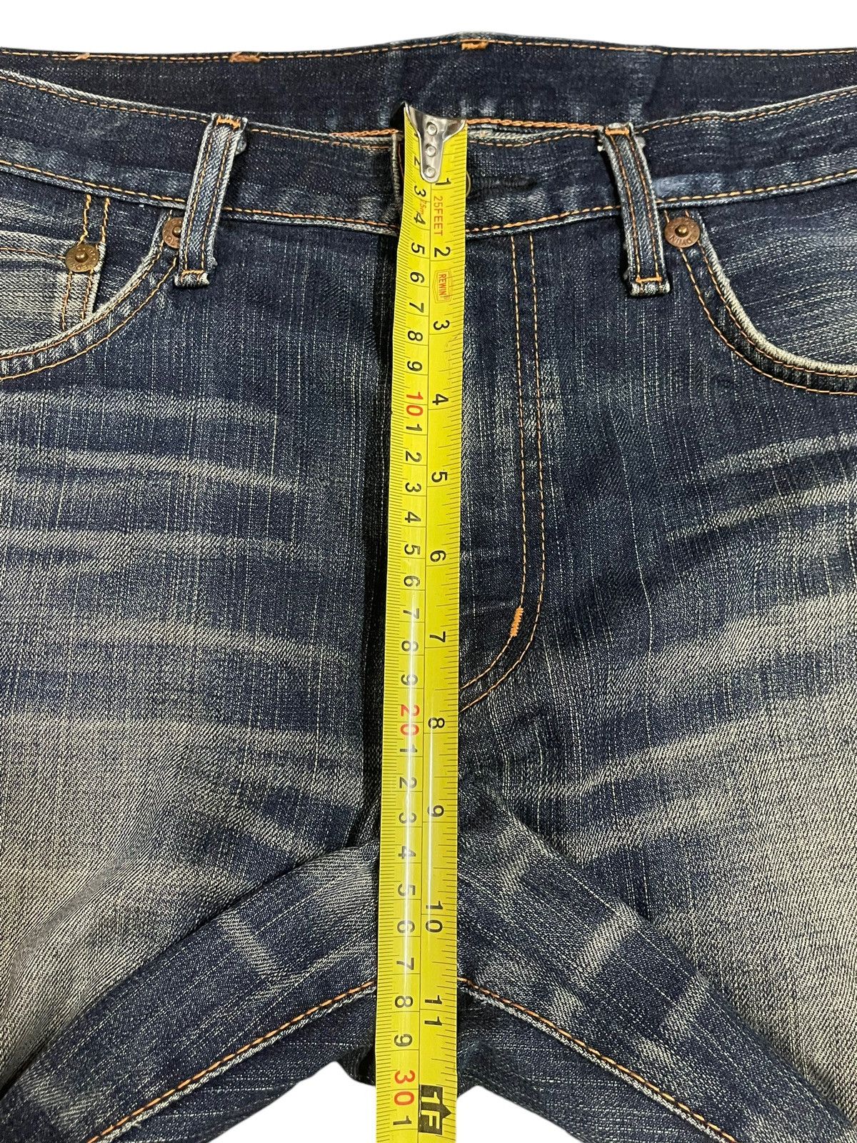 Edwin Vintage Japan Edwin 504 Blue Wash Style Distress Style Jeans Size US 32 / EU 48 - 16 Thumbnail