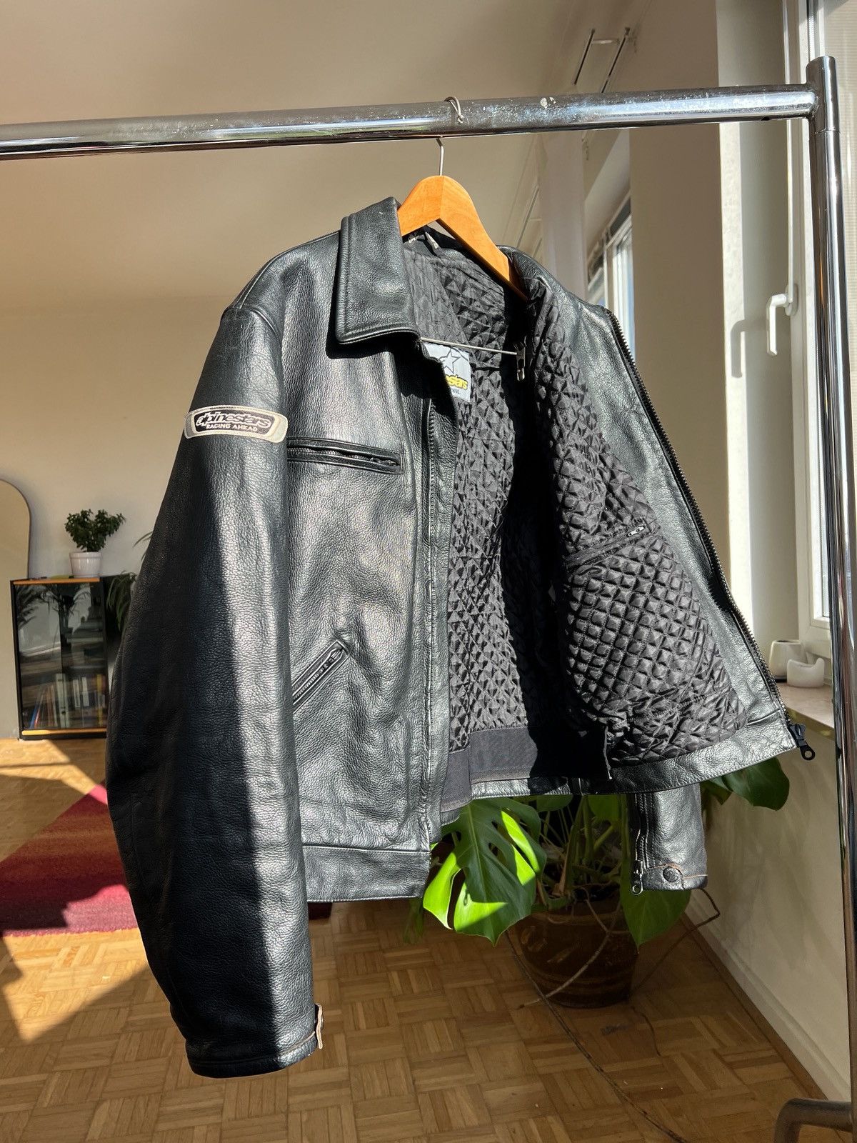 Alpinestars Alpinestars Leather Jacket | Classic Black Racing Edition Size US XL / EU 56 / 4 - 5 Thumbnail