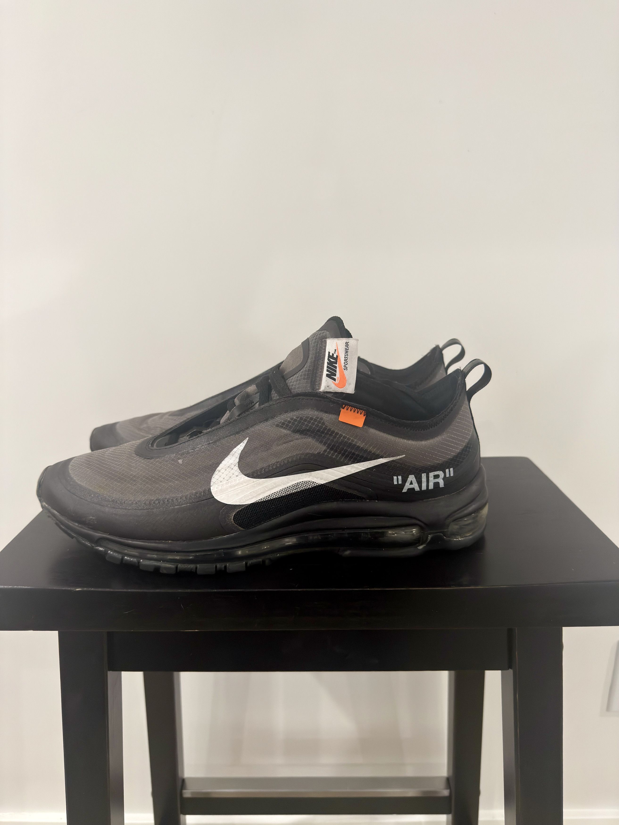 Nike × Off-White Off-White x Nike Air Max 97 “Black” – Size 13 Size US 13 / EU 46 - 1 Thumbnail