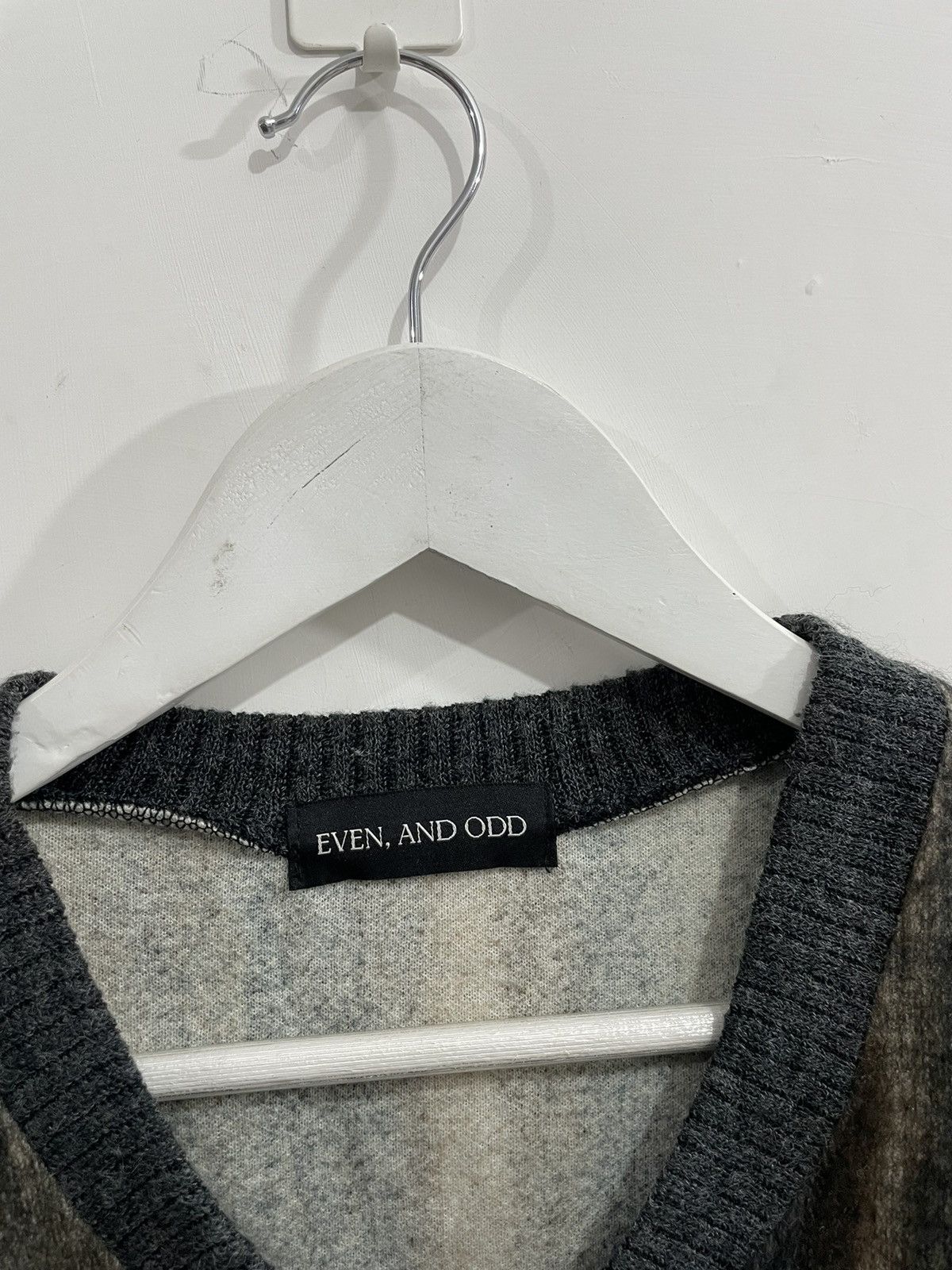 Jean Paul Gaultier Vintage even and odd knit vest mohair japan Size US L / EU 52-54 / 3 - 3 Thumbnail