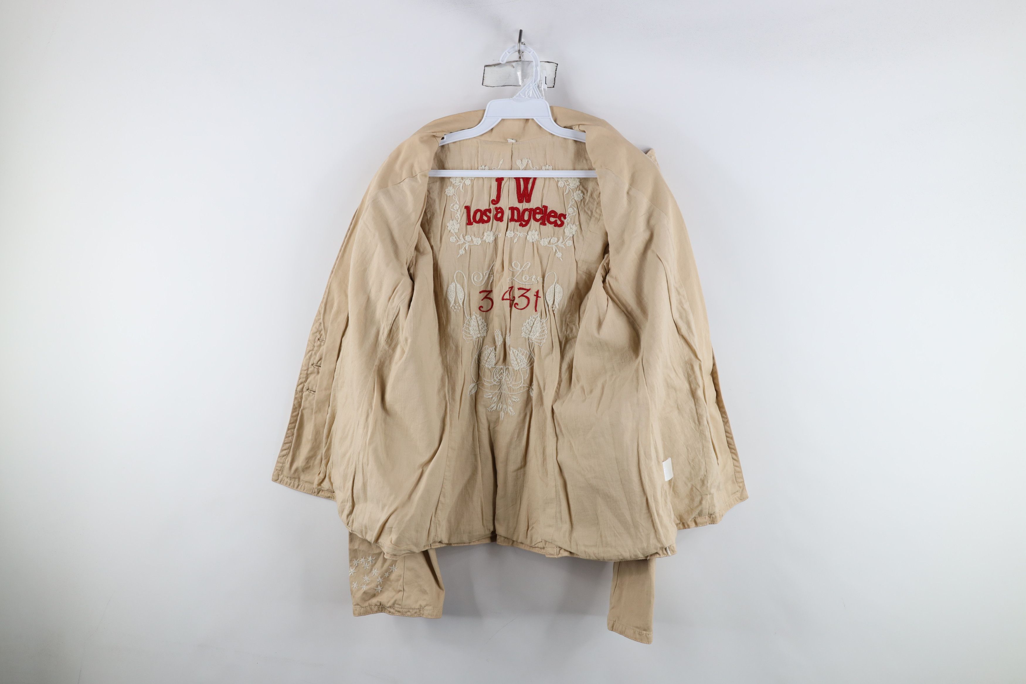 Johnny Was × Vintage Johnny Was Los Angeles Flower Blazer Jacket Beige Size M / US 6-8 / IT 42-44 - 10 Thumbnail