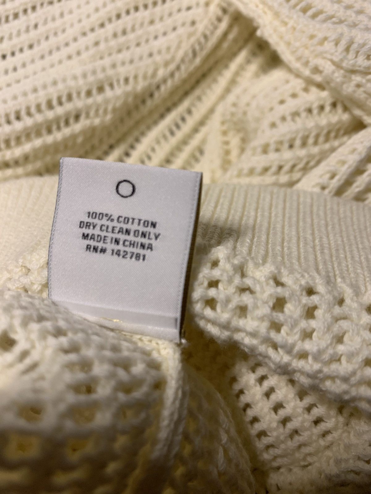 MESH KNIT POLO PRISTINE COLOR SIZE SMALL