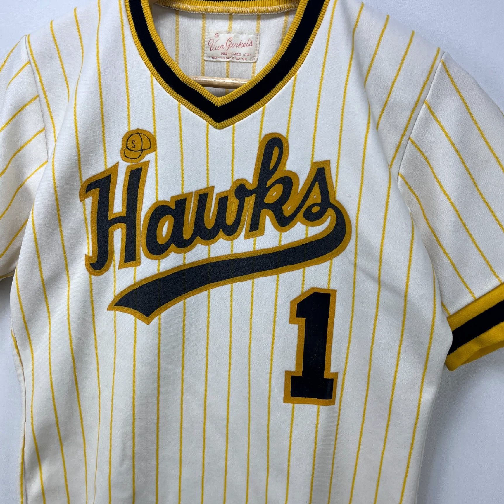Vintage VINTAGE Hawks Van Ginkels Baseball Pinstripe Shirt Jersey Small IOWA Shirt Men S White 50s Mens Pinstripe 1950s MLB? Size US S / EU 44-46 / 1 - 3 Thumbnail