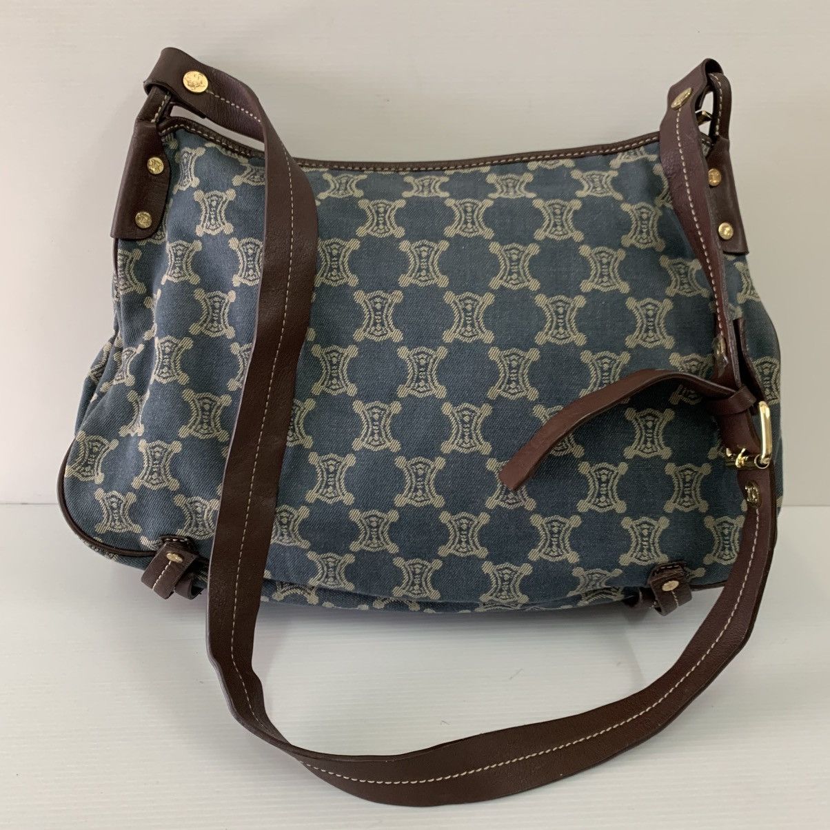 Celine Celine Canvas Denime Shoulder Pre-Owned Bag Size ONE SIZE - 2 Thumbnail