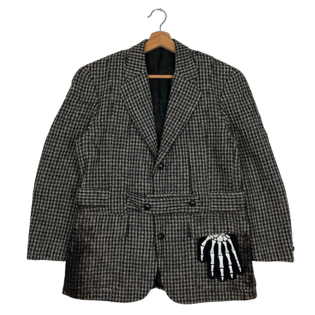 Harris Tweed 🔥80’s Vintage Harris Tweed Wool Jacket Herringbone Design Size M / US 6-8 / IT 42-44 - 2 Thumbnail
