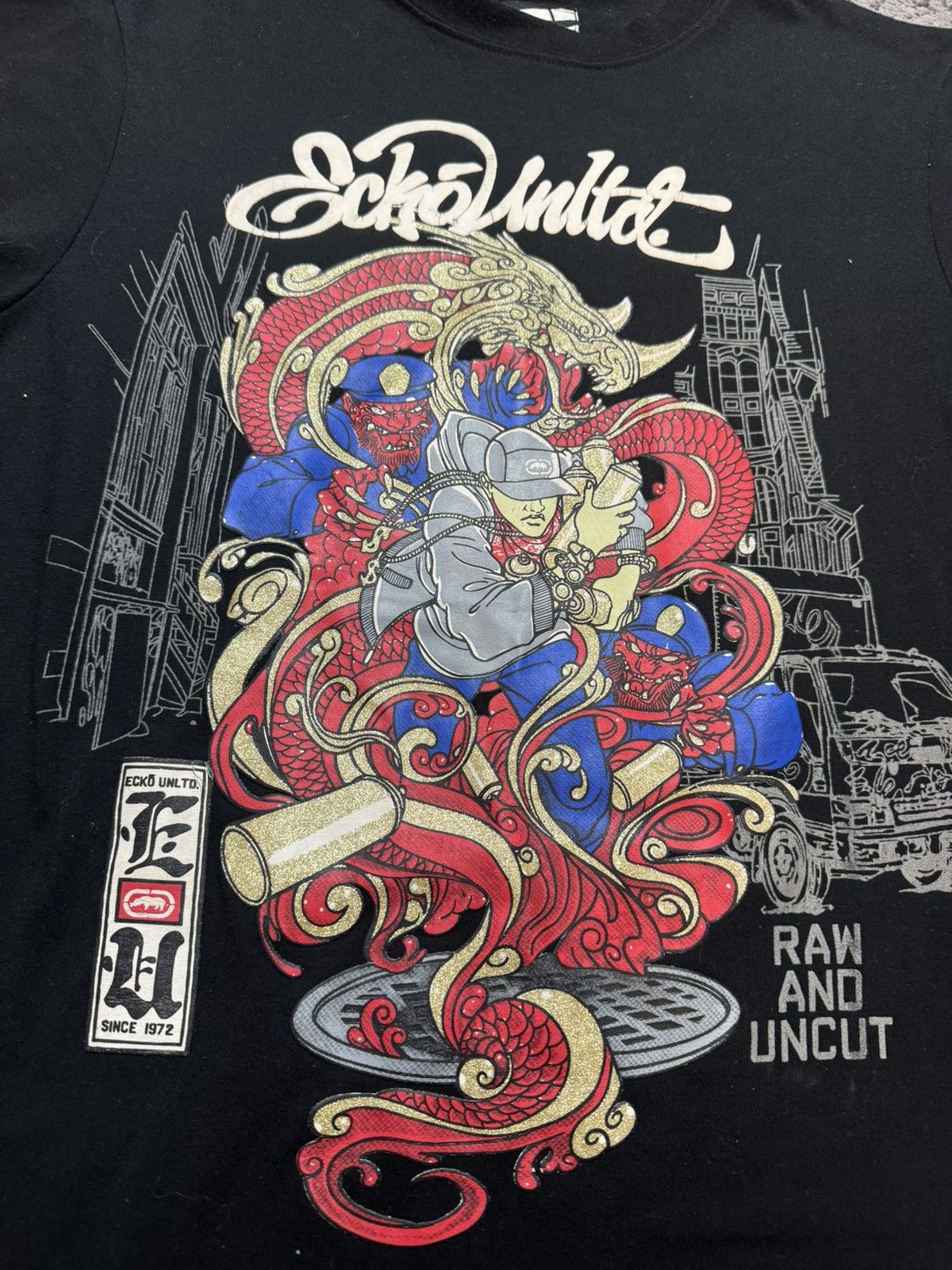 Ecko Unltd. × Japanese Brand × Vintage Vintage Y2K Ecko United Unltd Japanese Big Logo Rap Skate Sk Size US M / EU 48-50 / 2 - 5 Thumbnail