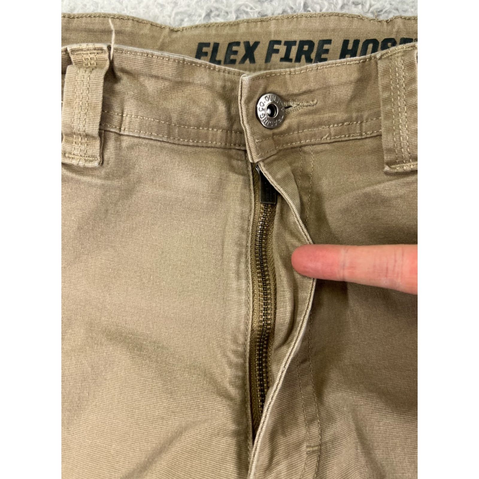 Vintage Duluth Mens Cargo Pants 38 Beige Relaxed Fit Cotton Blend 5-Pocket, Straight Leg, Zip Fly, Canvas Duck Size US 38 / EU 54 - 5 Thumbnail