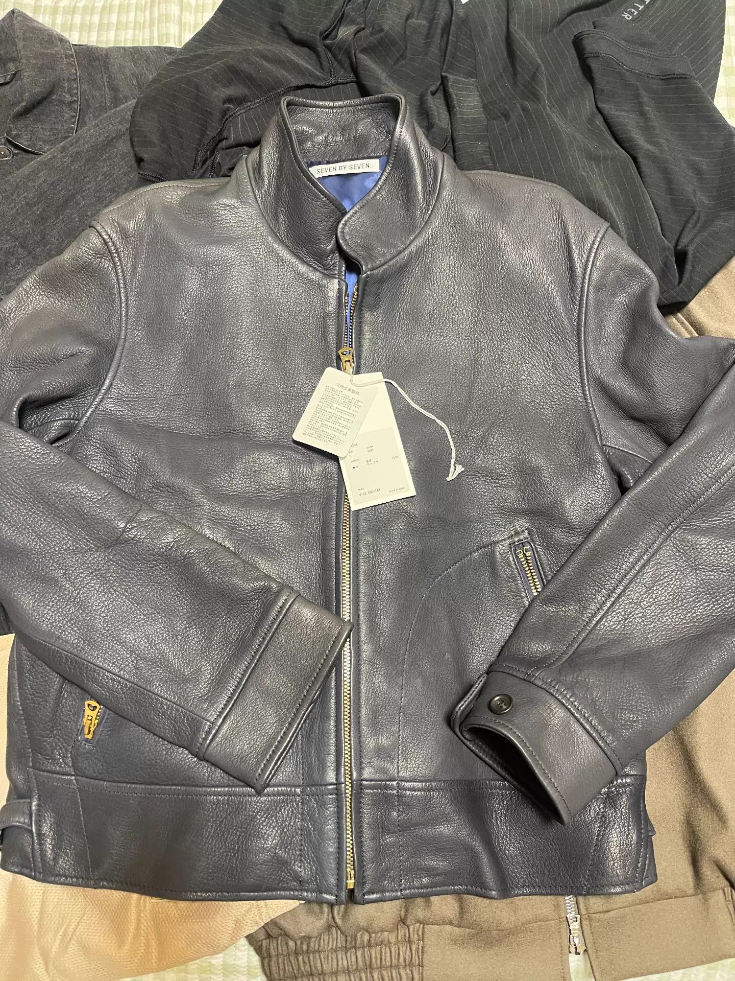 Other Seven By Seven Deerskin Navy S Jacket Rare Ultra Soft Size US S / EU 44-46 / 1 - 1 Thumbnail
