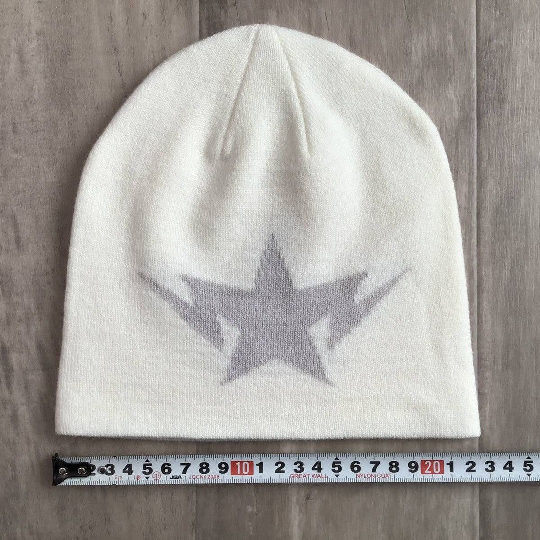 Bape BAPE STA White TWINSTA LOGO beanie knit cap a bathing ape Size ONE SIZE - 4 Thumbnail
