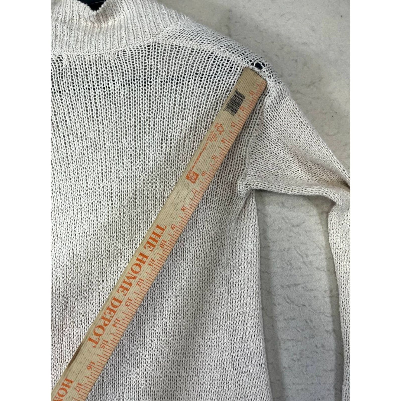 Vintage Roxy Cardigan Womens XS Beige Open Knit Boho Hippie Winter Size XS / US 0-2 / IT 36-38 - 5 Thumbnail