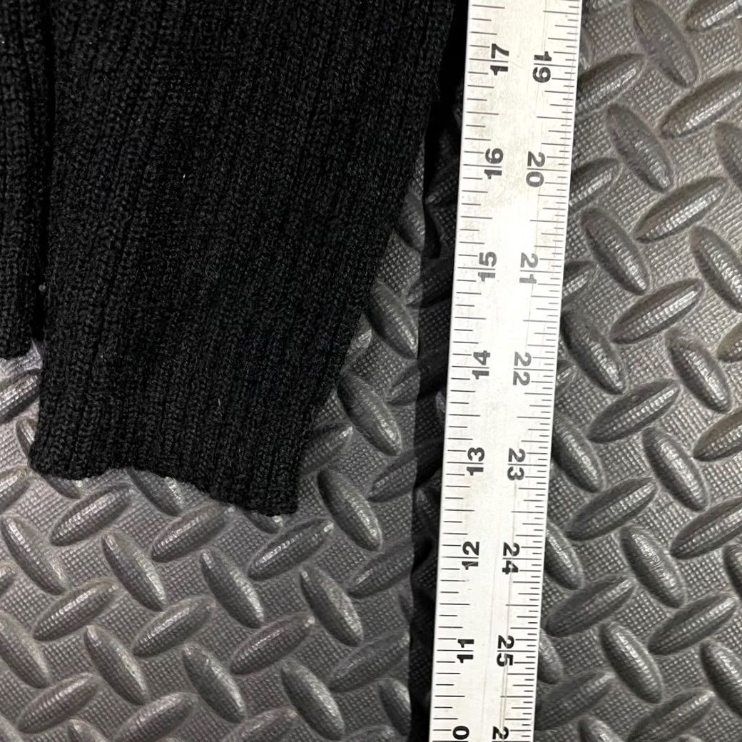 Willi Smith Willi Smith Collection Black 100% Wool Ribbed Full Zipper Sweater Women's XL Zipper Pullover Ribbed Wool Sweater Women XL Size XL / US 12-14 / IT 48-50 - 7 Thumbnail
