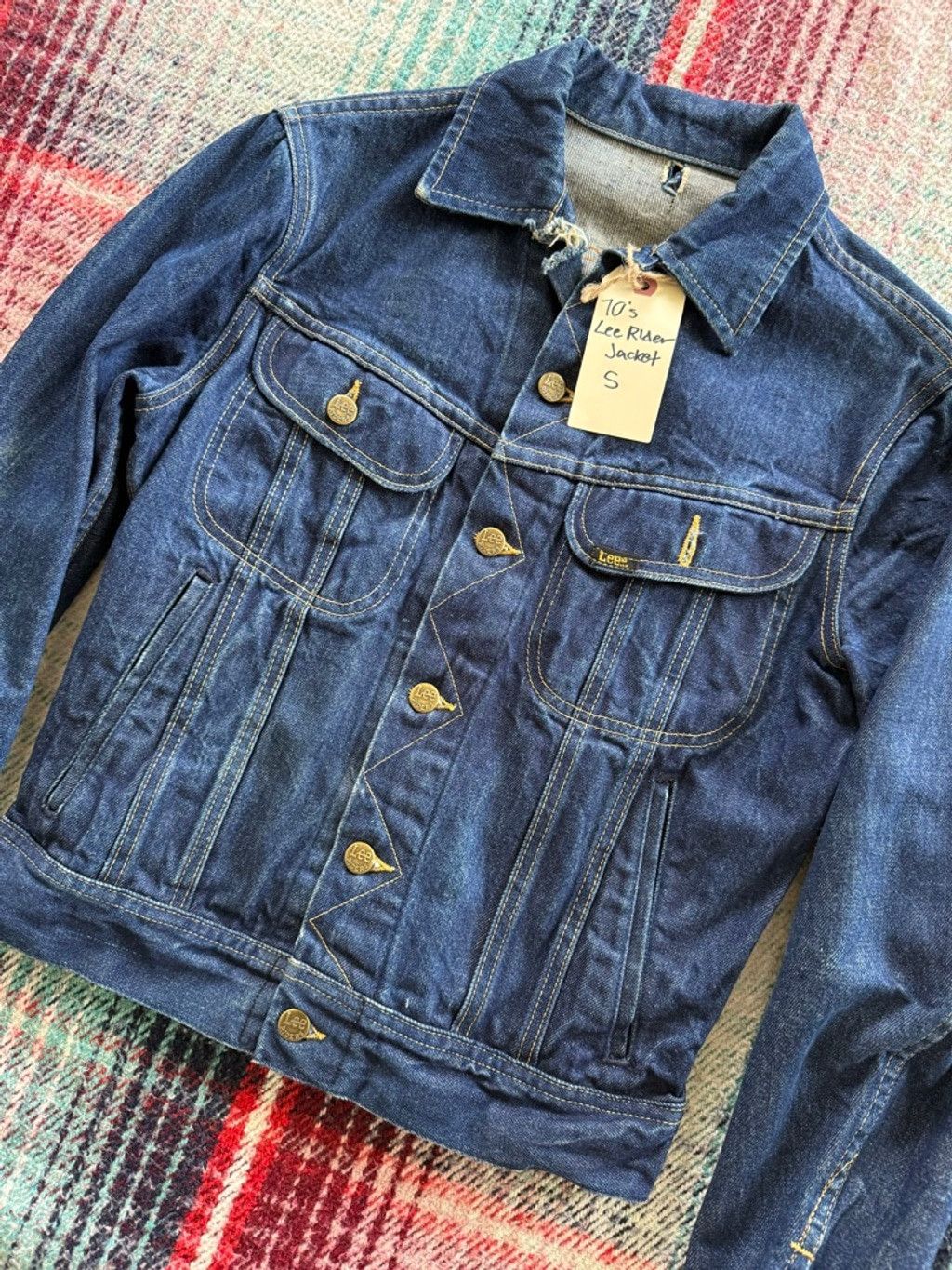 Lee 70s Lee Riders Dark Wash Denim Jacket S Size US S / EU 44-46 / 1 - 2 Thumbnail
