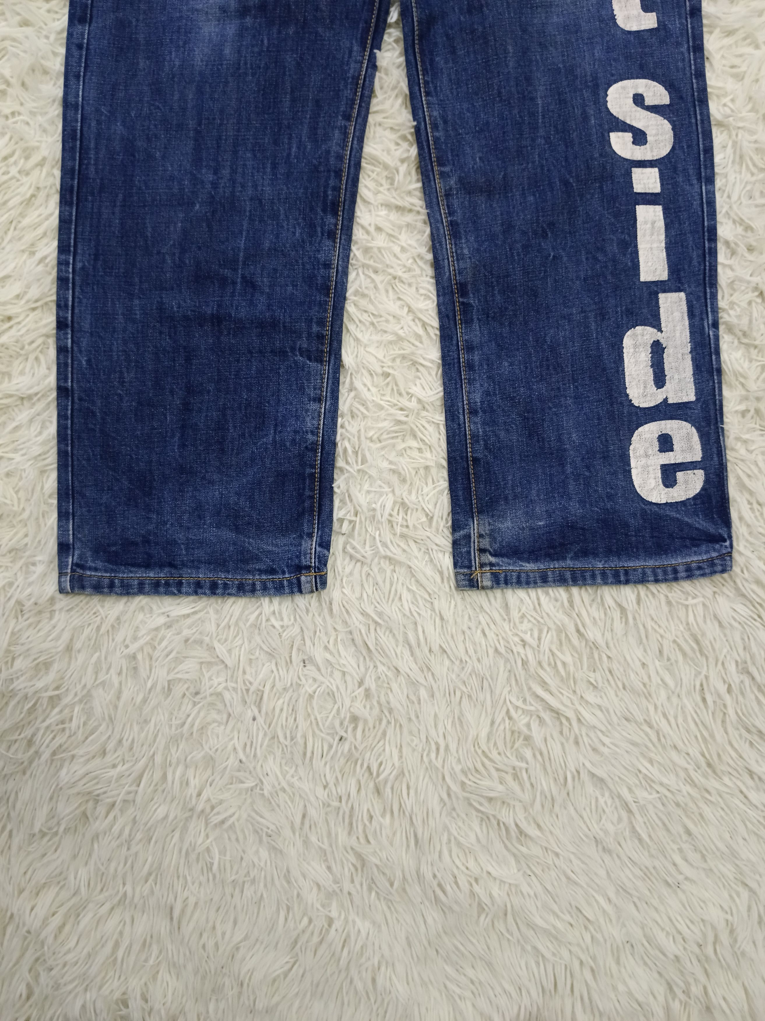 Japanese Brand WIDE PANTS SPELLOUT WEST SIDE DENIM PANTS Size US 34 / EU 50 - 5 Thumbnail