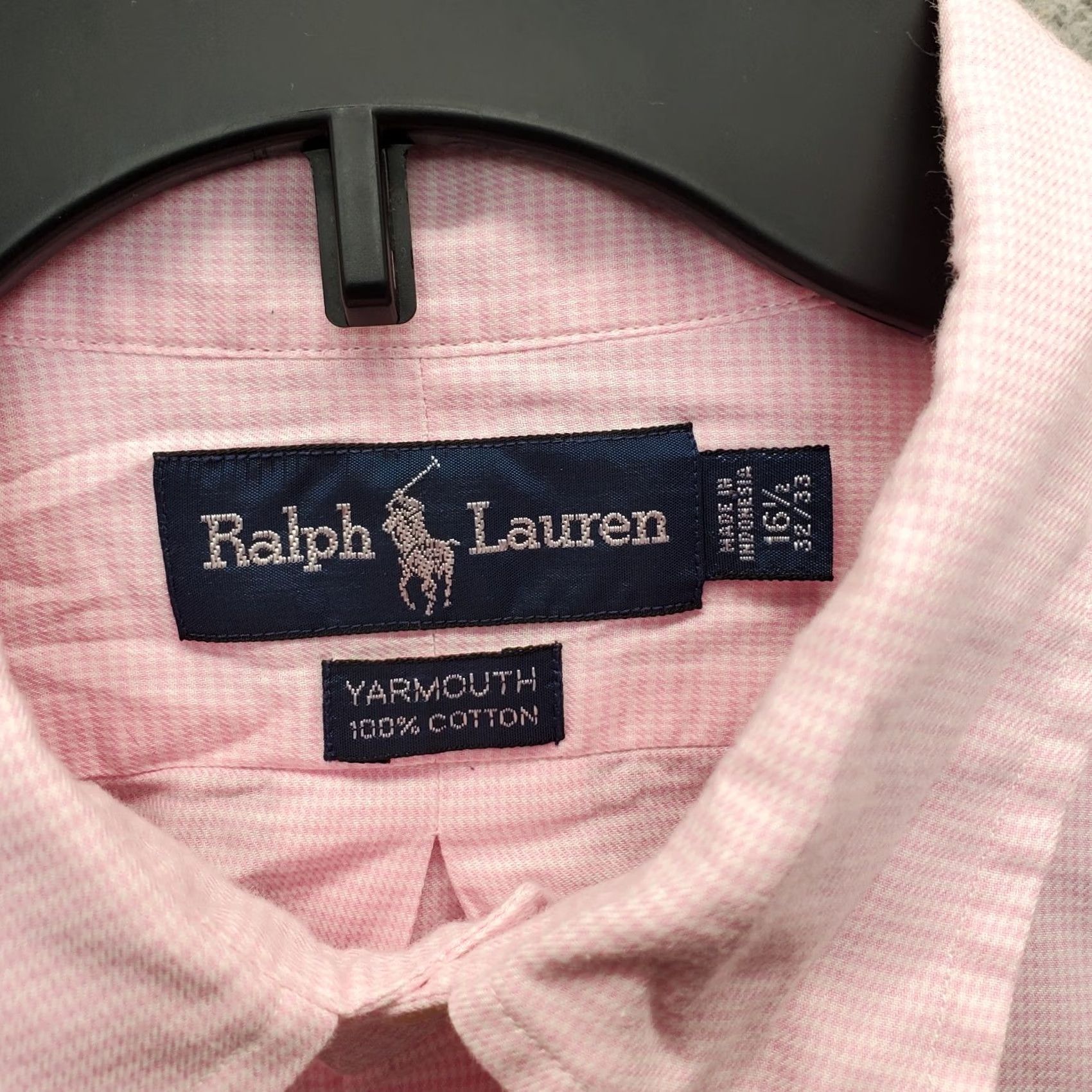 Polo Ralph Lauren Ralph Lauren Mens Dress Shirt 16.5 Multicolor Houndstooth Button-Down Collar Shirt Size 46R - 7 Thumbnail