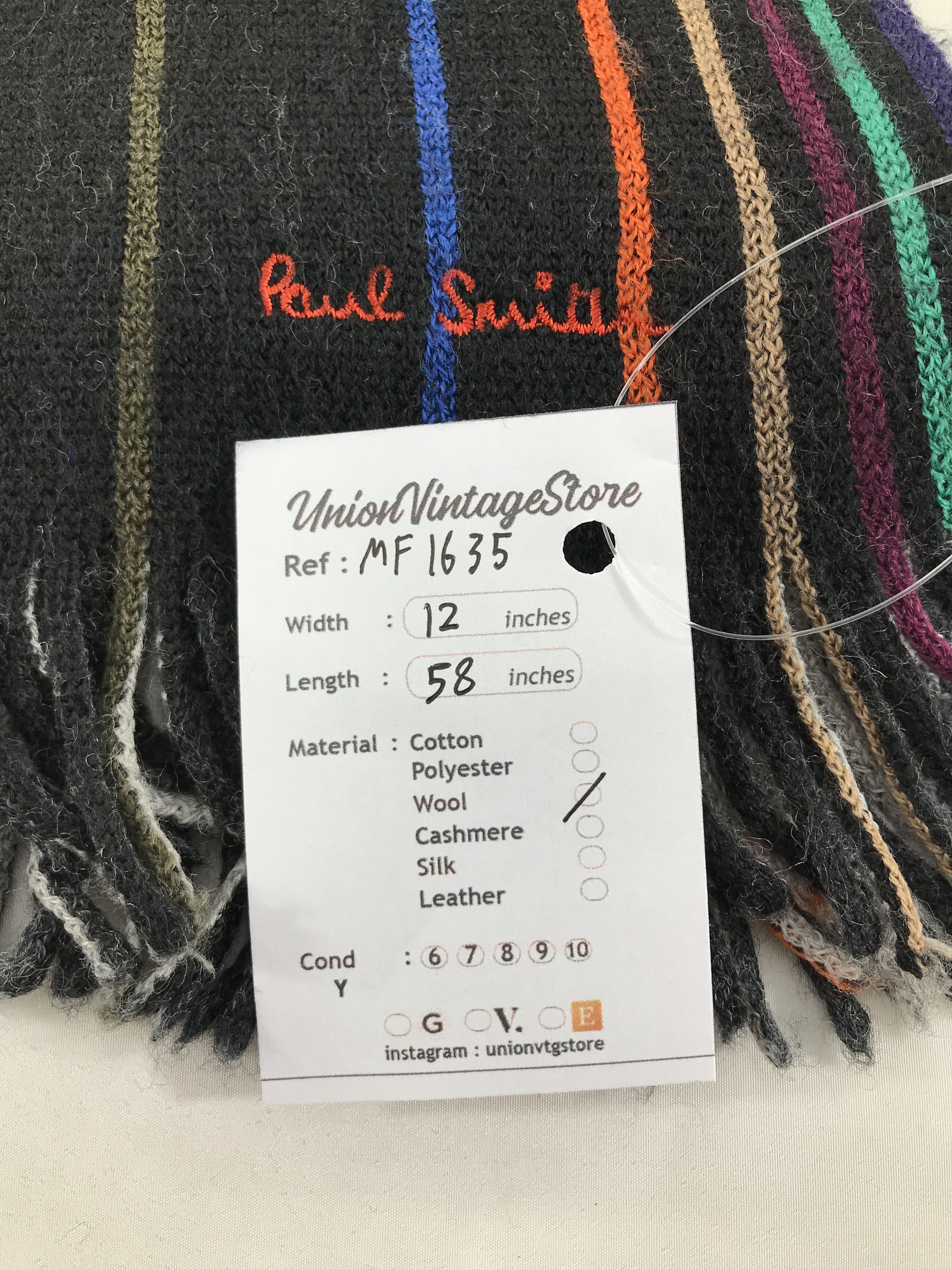 Paul Smith Vintage Paul Smith Scarf/Muffler/Neckwear MF1635 Size ONE SIZE - 5 Thumbnail