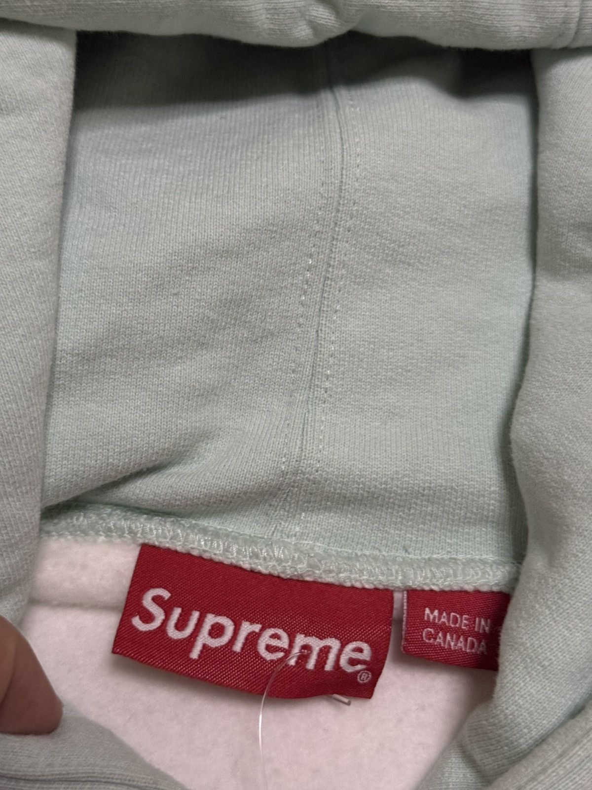 Supreme blocked hooded sweatershirt hoodie