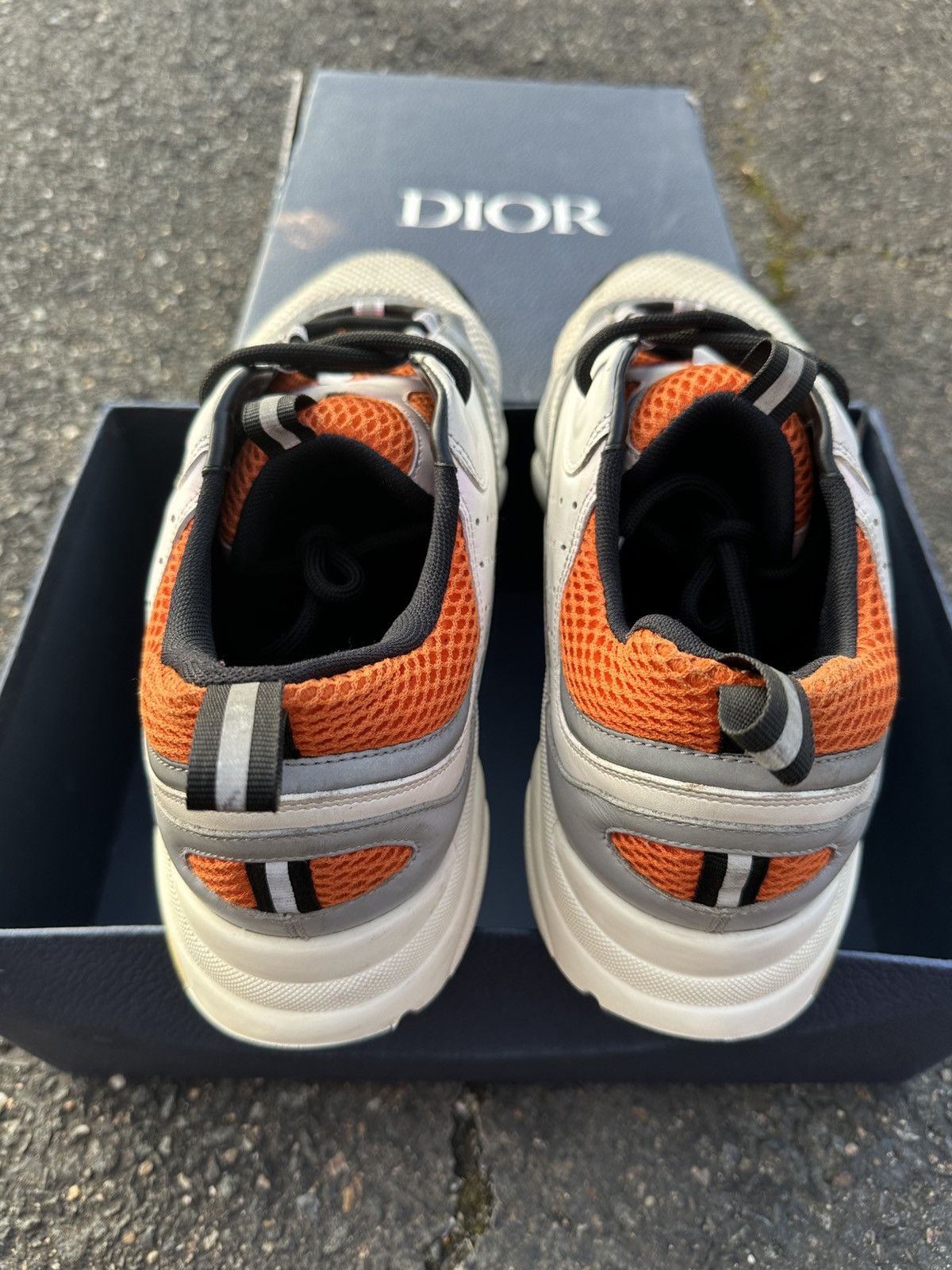 Dior Dior B22 Gray/Orange Size US 12 / EU 45 - 11 Thumbnail