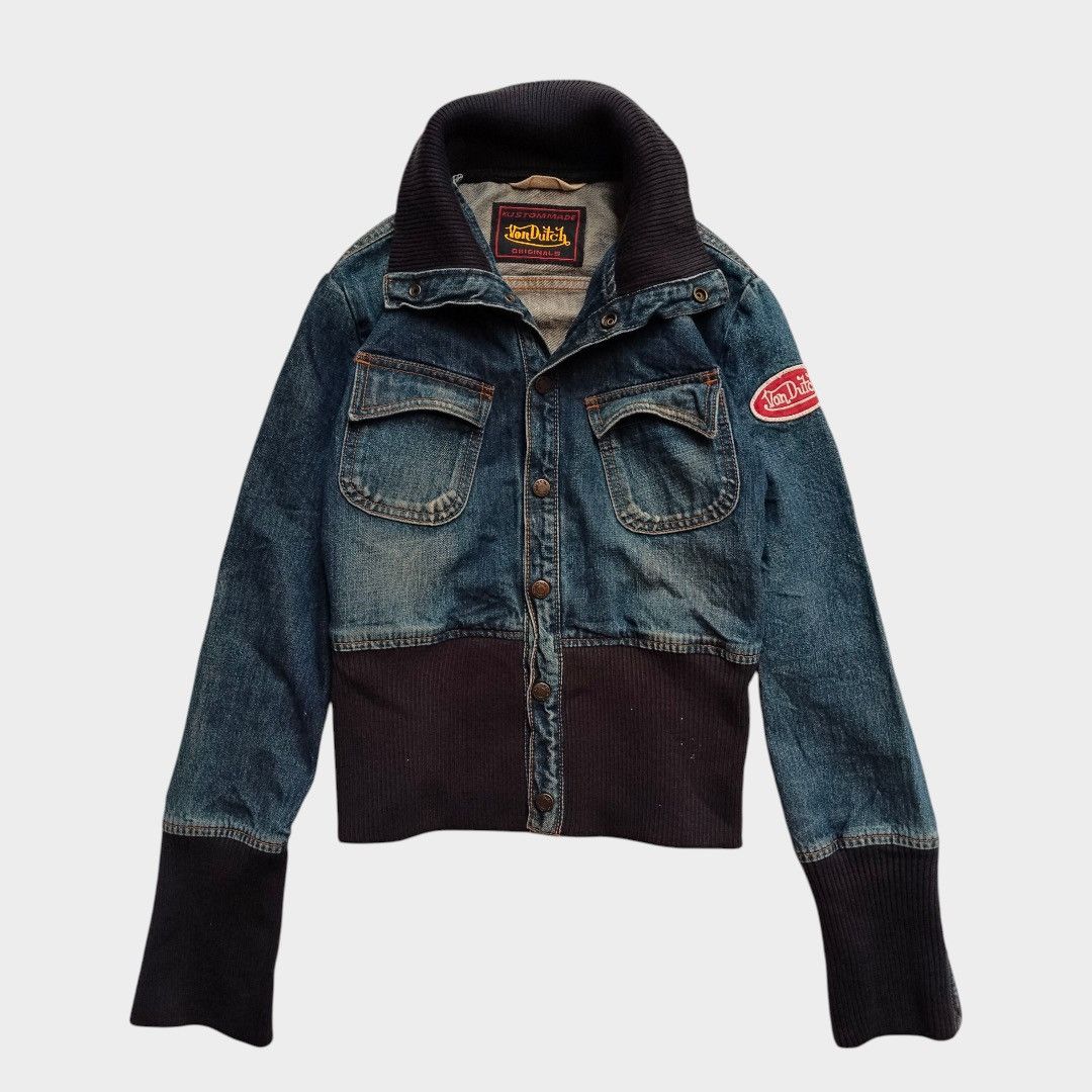 Le Grande Bleu (L.G.B.) Vondutch biker denim crop jackets Size US S / EU 44-46 / 1 - 1 Thumbnail