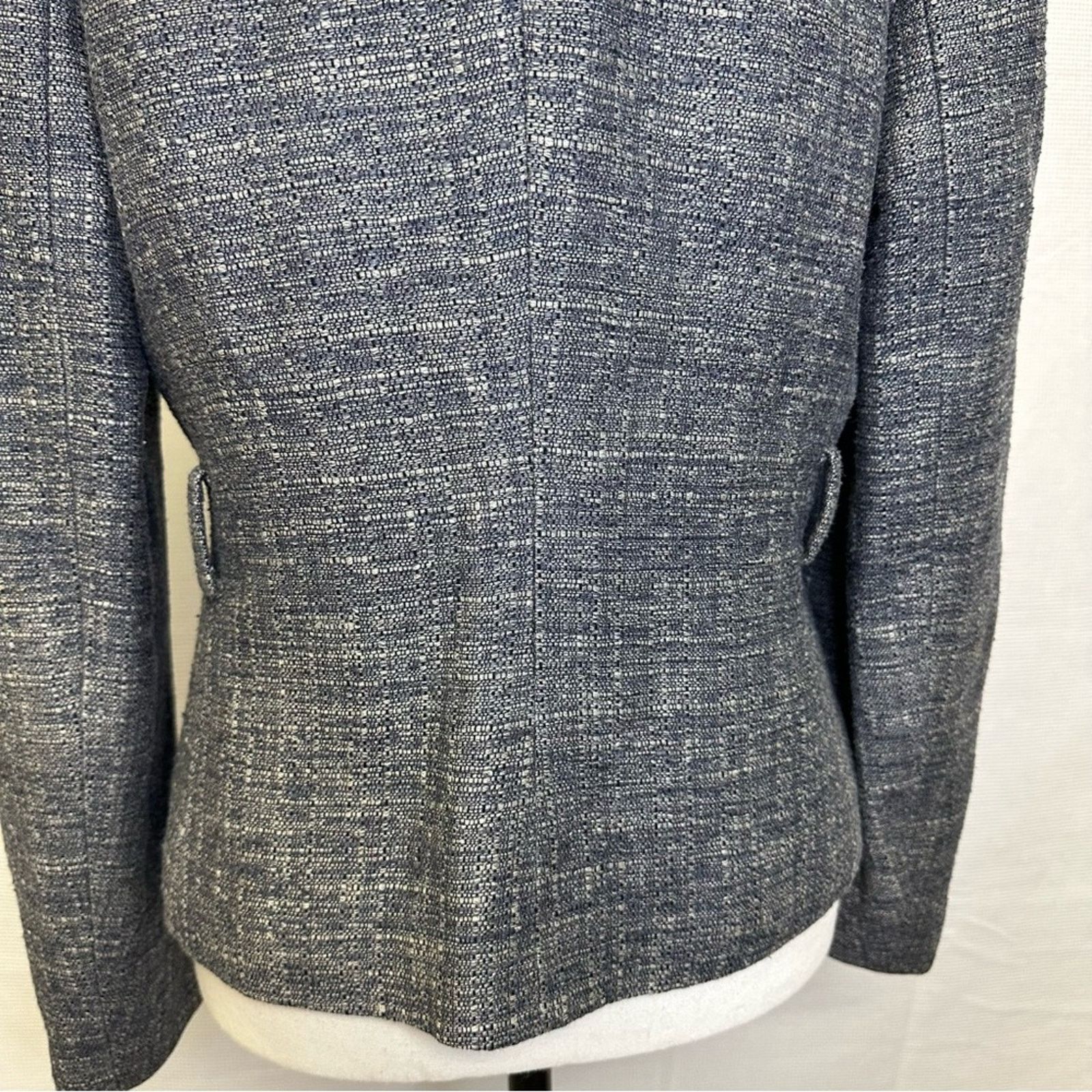Banana Republic Banana Republic Women’s Tweed Blazer M Linen, Silk, Wool Size M / US 6-8 / IT 42-44 - 5 Thumbnail