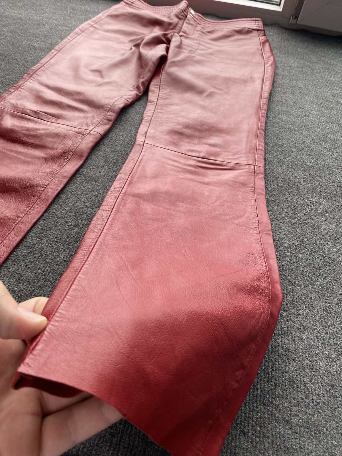 Other 🔥Opium Punk Gothic Red Leather Pants Women Alt goth emo y2k Size 28" / US 6 / IT 42 - 15 Thumbnail
