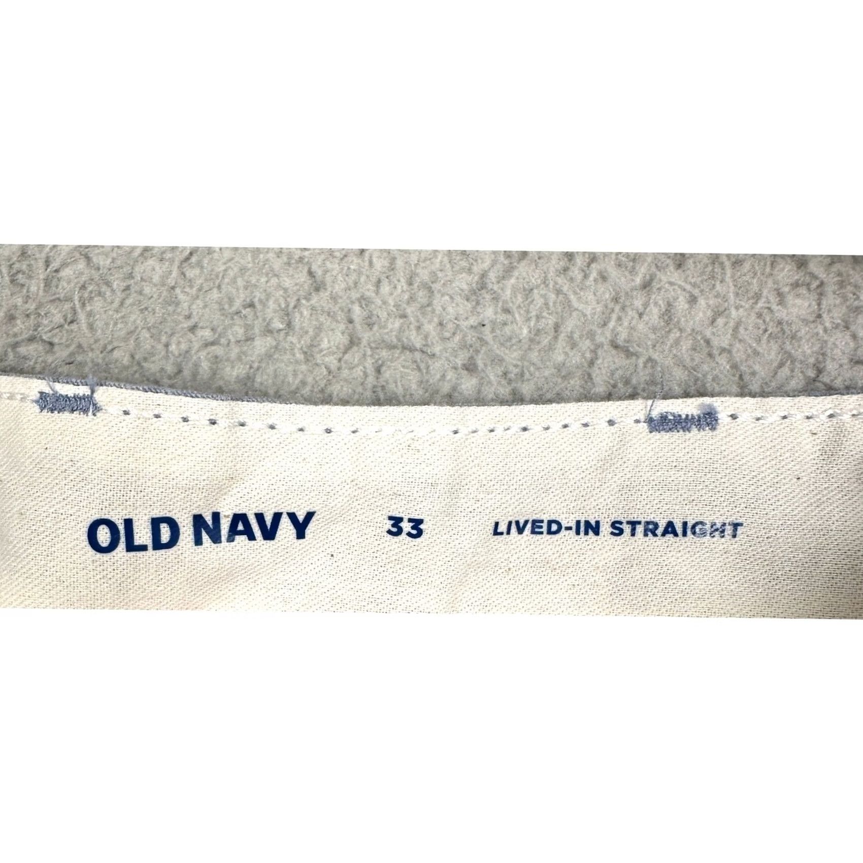 Old Navy Old Navy Lived-In Straight Shorts Mens 33 Blue Chino Flat Front Casual Cotton 8.5in Inseam Public Nautical Casual Mens Size US 33 - 3 Thumbnail