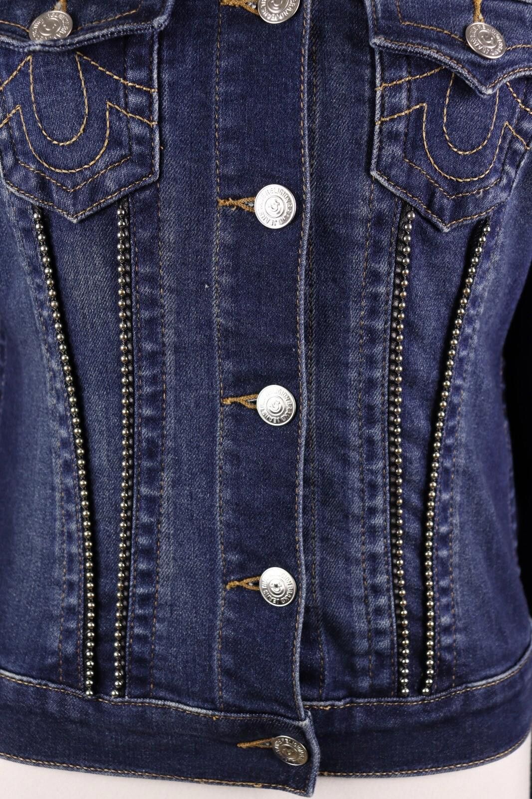 True Religion True Religion Row Seat Blue Denim Jacket Size S Size S / US 4 / IT 40 - 4 Thumbnail