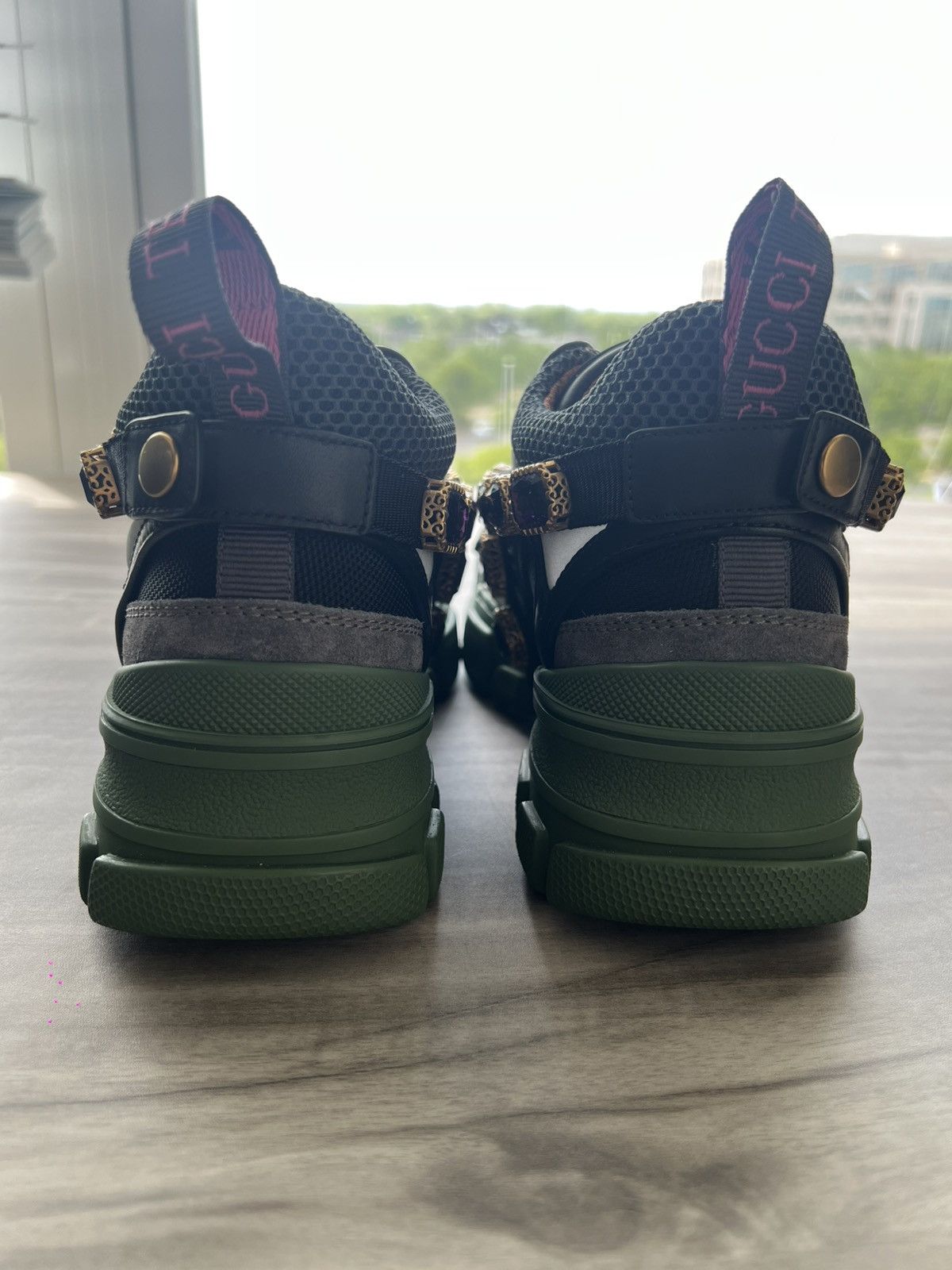 Gucci NEW Gucci Flashtrek Crystals Green Size 5 (EU 35) Womens Size US 5 / IT 35 - 6 Thumbnail