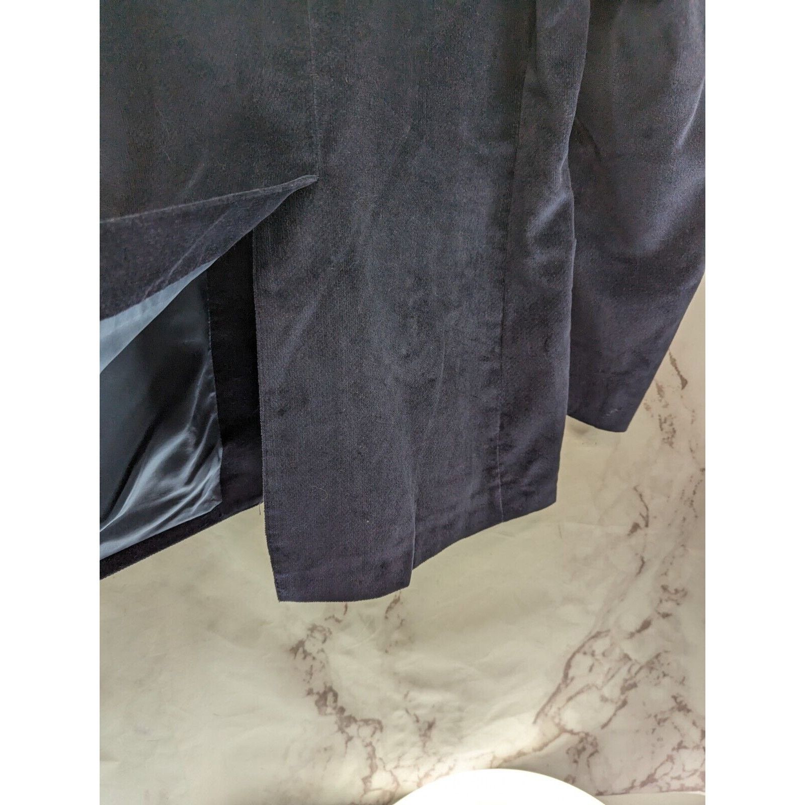 Levi's Vintage Levis Blazer Mens 42R Large Navy Blue Jacket Velvet Size 42R - 8 Thumbnail