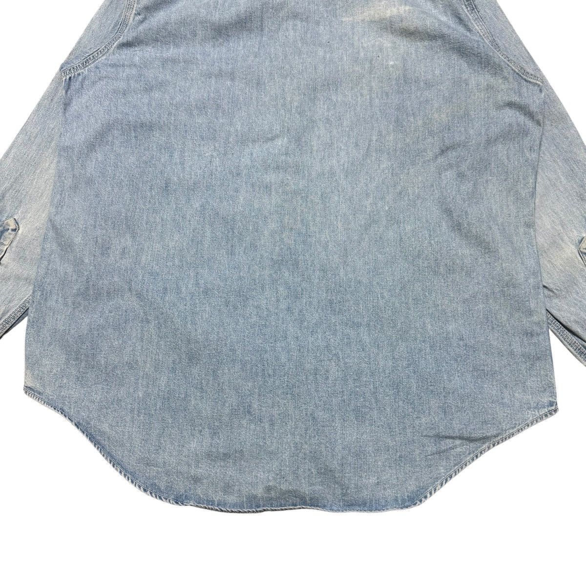 RRL Ralph Lauren Vintage RRL Ralph Lauren Denim Shirt Oversized Faded Size US L / EU 52-54 / 3 - 11 Thumbnail