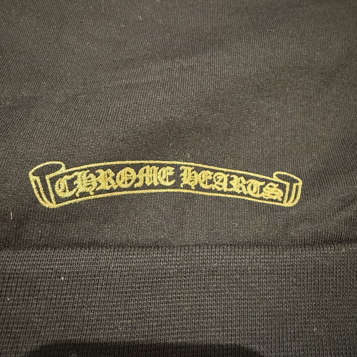 Chrome Hearts Chrome Hearts Black& Gold Glitter Script Zip Up Hoodie Size US L / EU 52-54 / 3 - 3 Thumbnail
