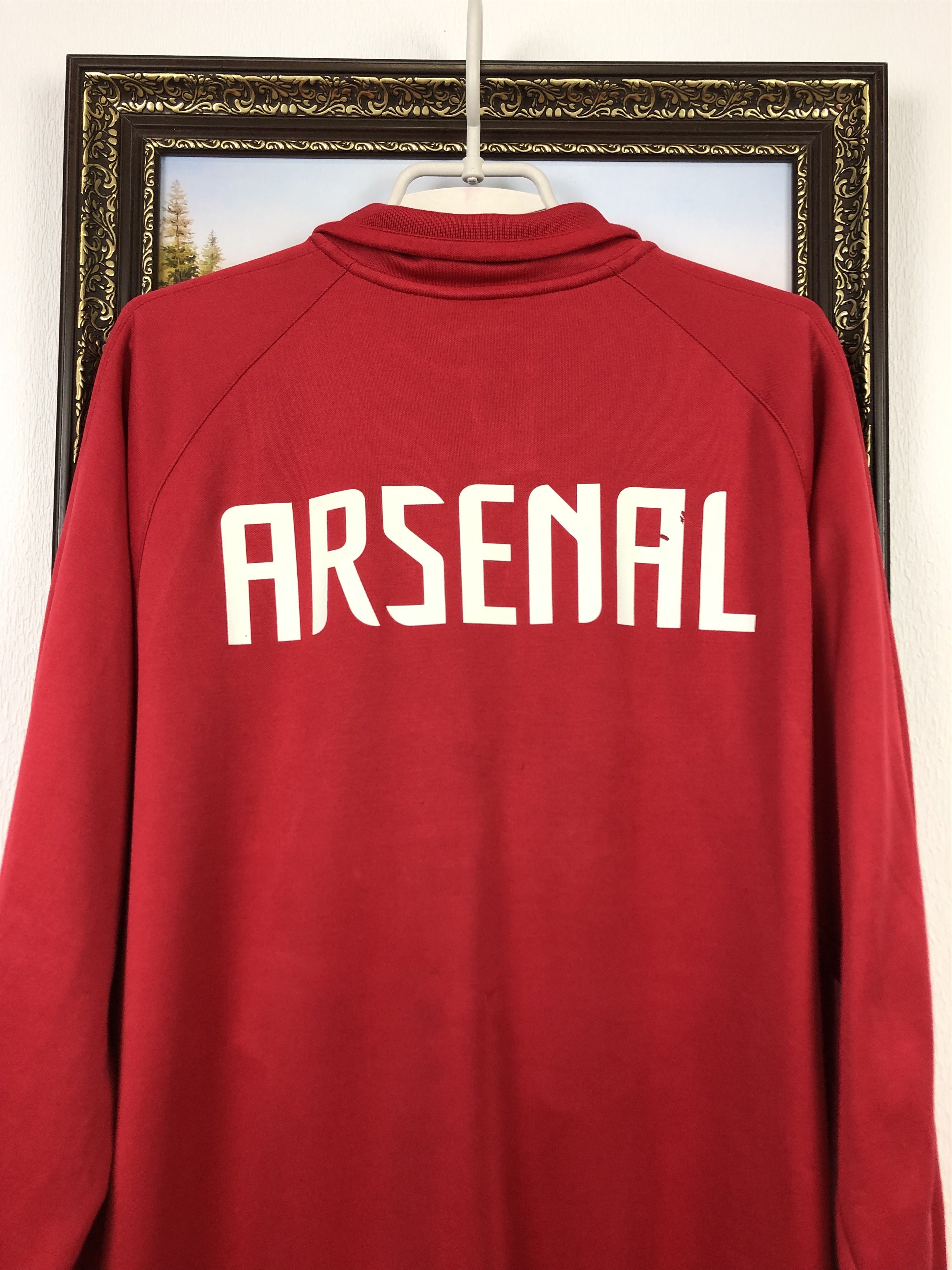 Nike Vintage Nike Arsenal Football Jacket Rare Soccer Gunners Size US L / EU 52-54 / 3 - 14 Thumbnail