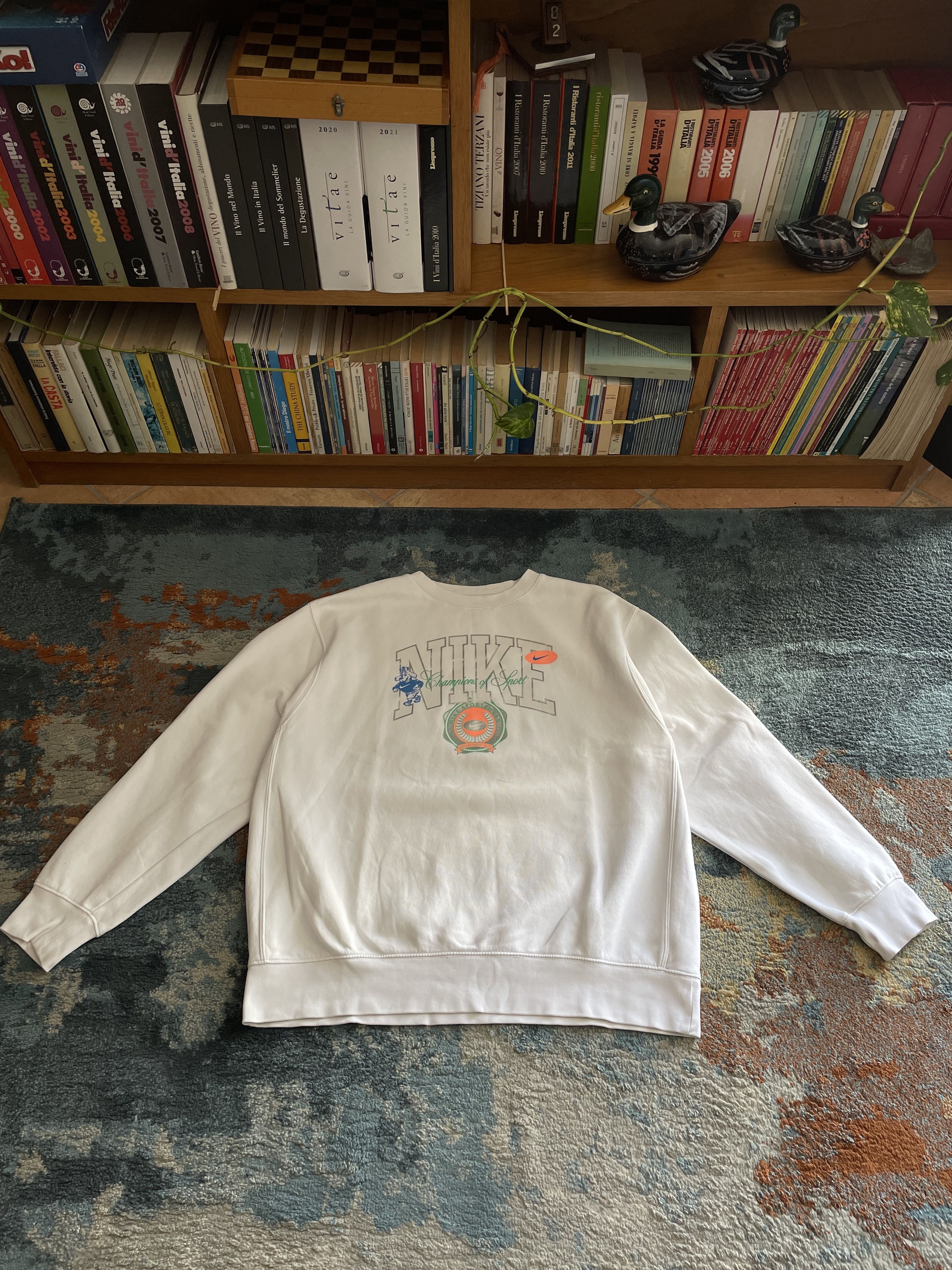 Nike Nike Y2K Vintage Big Logo Sweatshirt X Large Size US XL / EU 56 / 4 - 1 Thumbnail