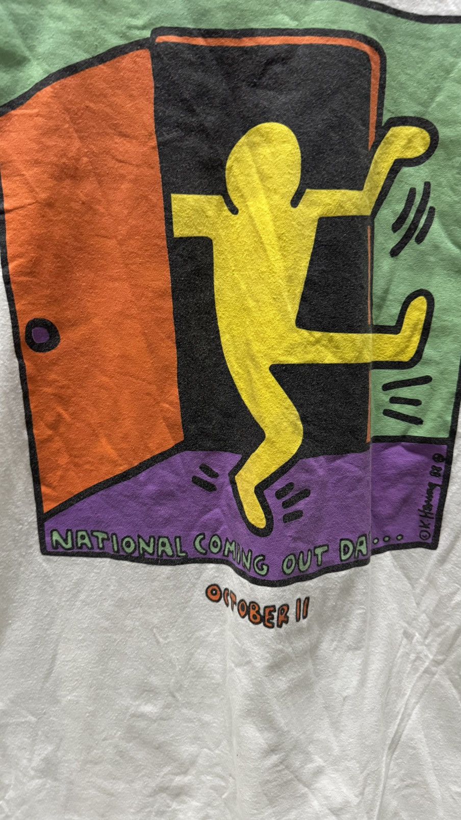 Keith Haring × Vintage Vintage LS Keith Haring 88 Size US XL / EU 56 / 4 - 2 Thumbnail