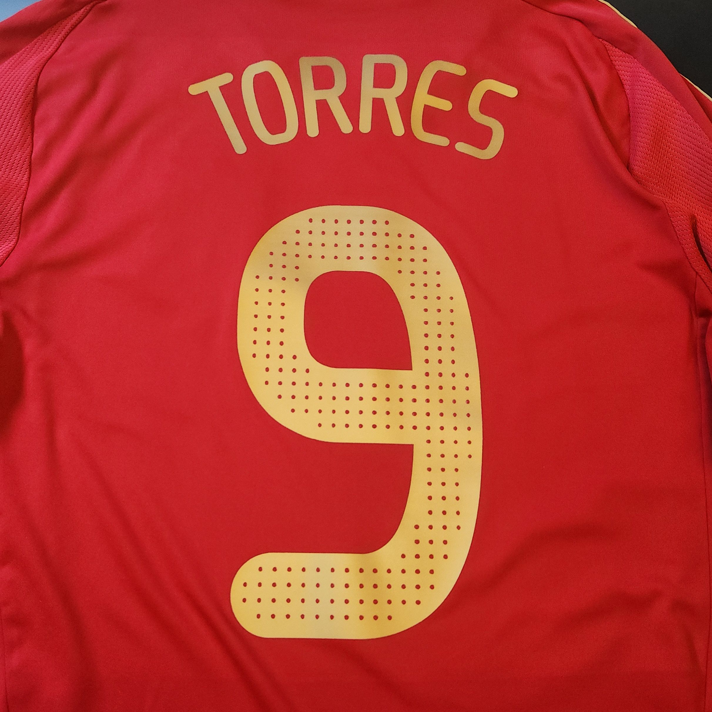 Adidas Authentic Retro Spain TORRES Euro 2008-2009 Home Jersey Size US M / EU 48-50 / 2 - 5 Thumbnail