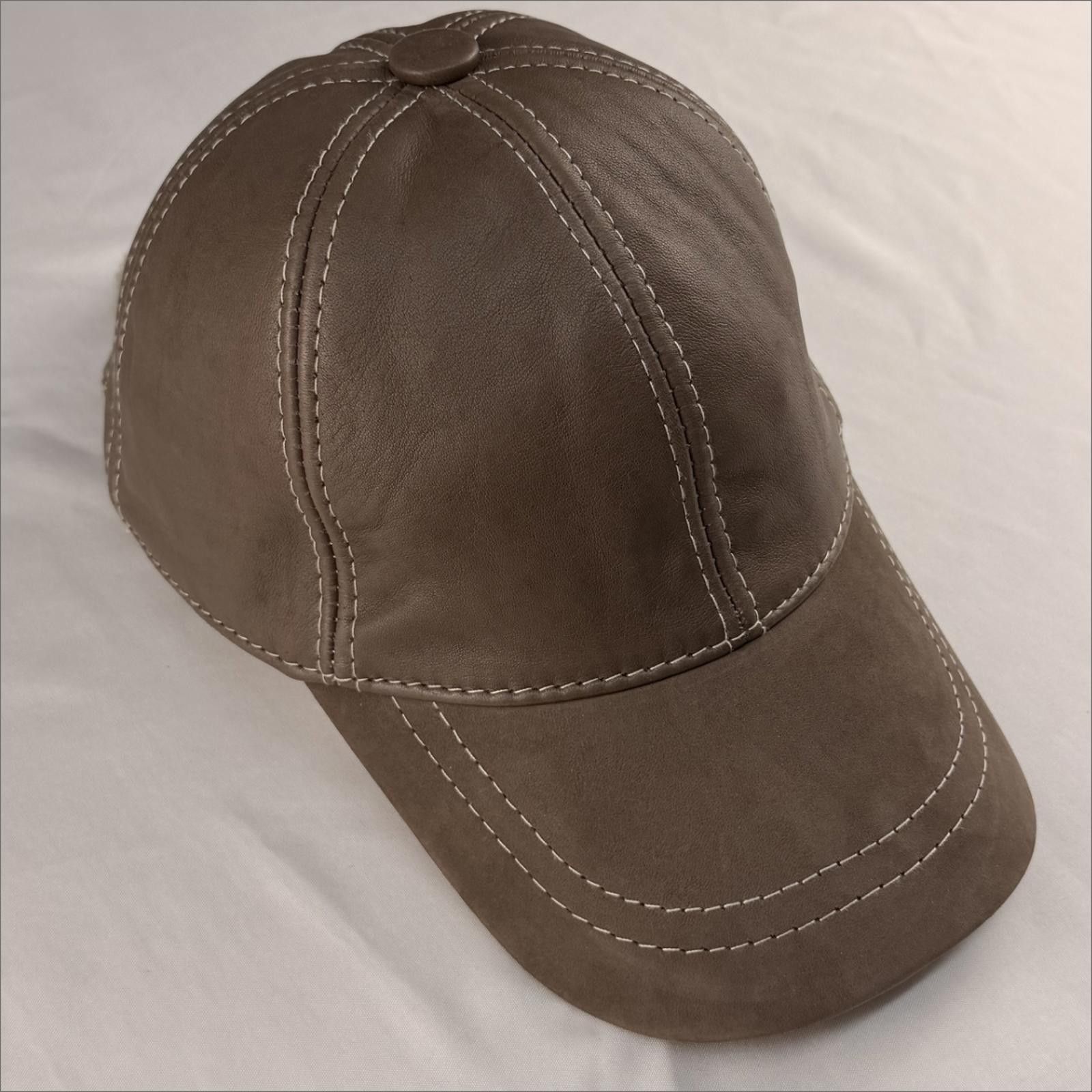 Other Real Leather Hat | Dark Brown | Minimalist Design 056 Size ONE SIZE - 4 Thumbnail