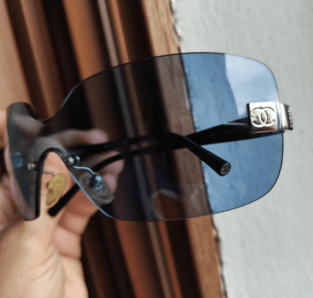 Chanel Chanel Sunglasses Mask Logo Rimless 4017 Vintage Size ONE SIZE - 2 Thumbnail
