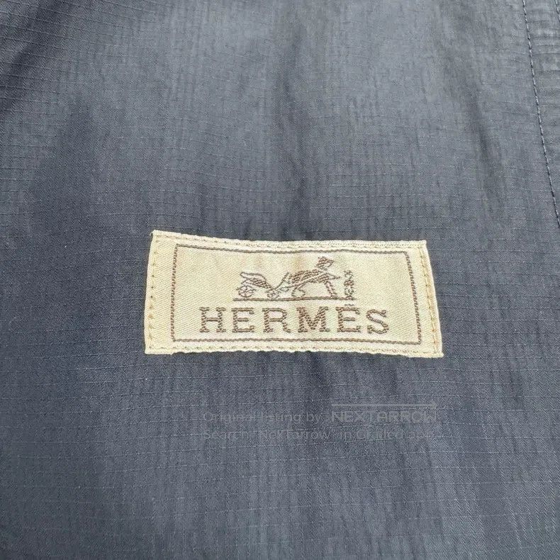 Hermes Hermes Geometric Line Hooded Windbreaker Size US M / EU 48-50 / 2 - 2 Thumbnail